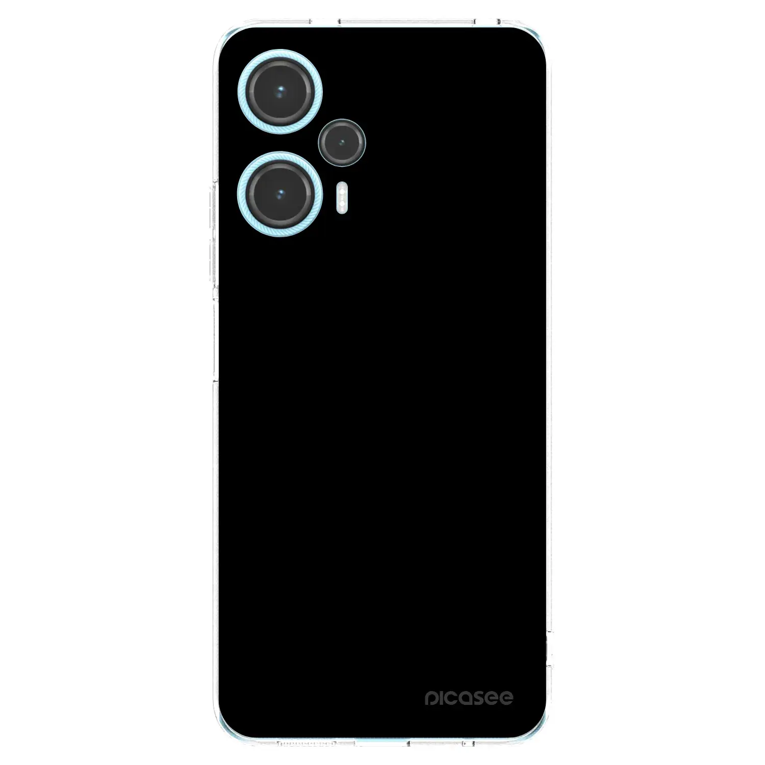 Silikonový průhledný obal pro Xiaomi Poco F5 - Black Bliss