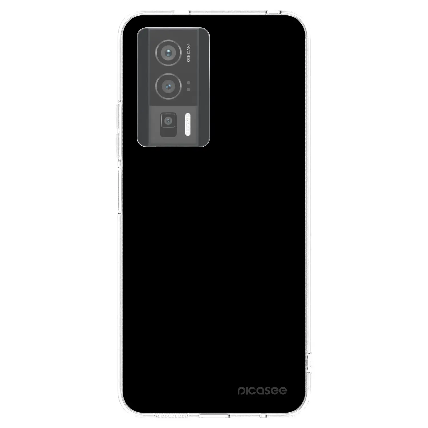 Silikonový průhledný obal pro Xiaomi Poco F5 Pro 5G - Black Bliss