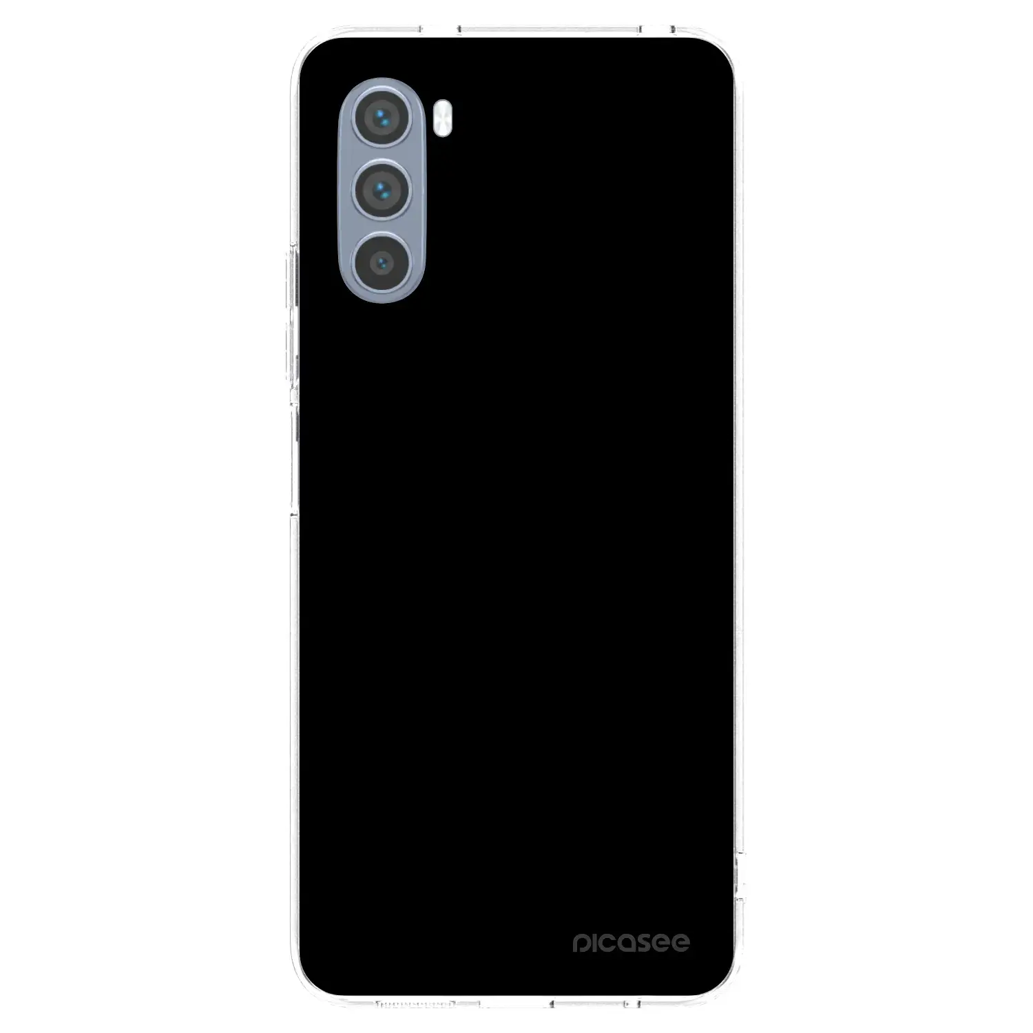 Silikonový průhledný obal pro Motorola Moto G62 - Black Bliss