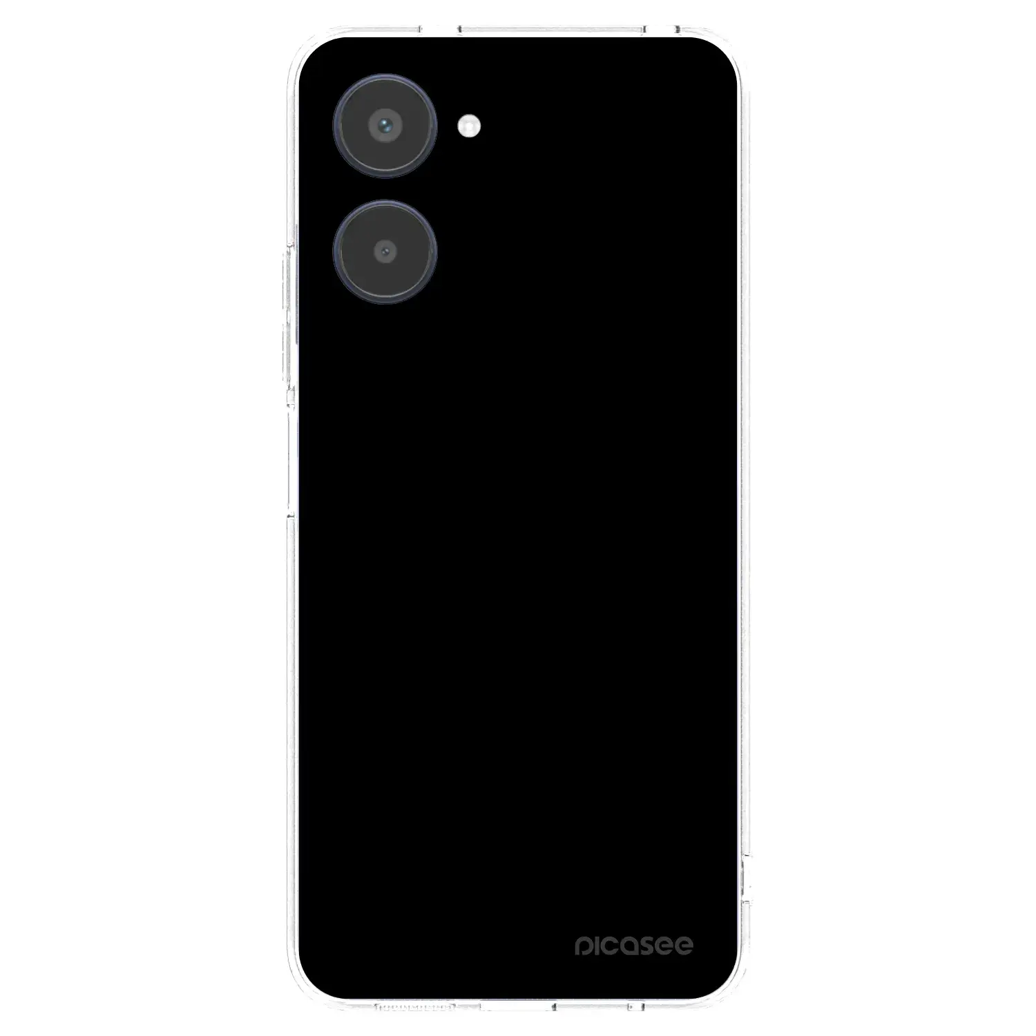 Silikonový průhledný obal pro Realme 10 4G - Black Bliss