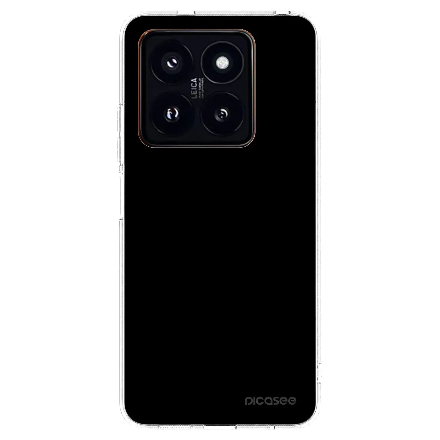 Silikonový průhledný obal pro Xiaomi 14 Pro - Black Bliss
