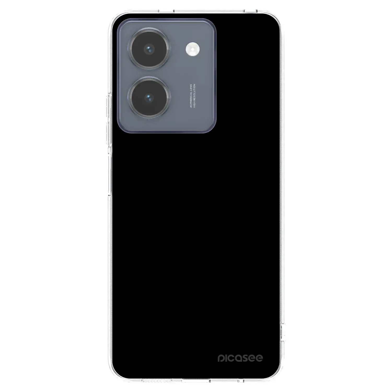 Silikonový průhledný obal pro Vivo Y36 4G - Black Bliss