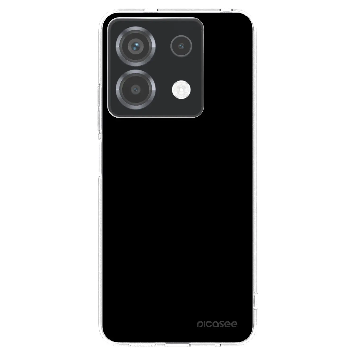 Silikonový průhledný obal pro Xiaomi Poco X6 - Black Bliss