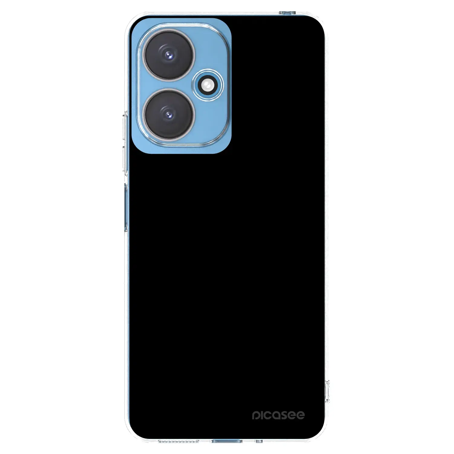 Silikonový průhledný obal pro Xiaomi Redmi 13C 5G - Black Bliss