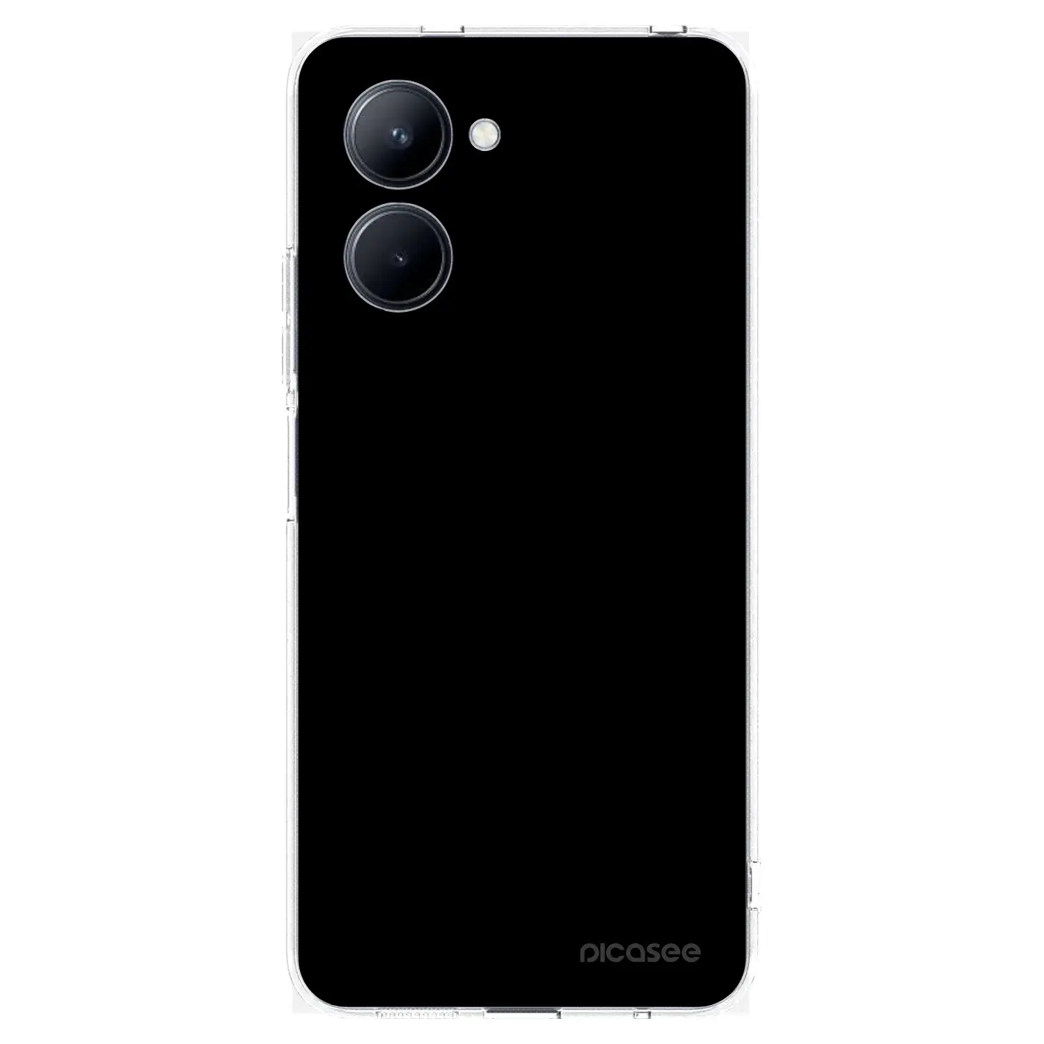 Silikonový průhledný obal pro Realme C33 (2023) - Black Bliss