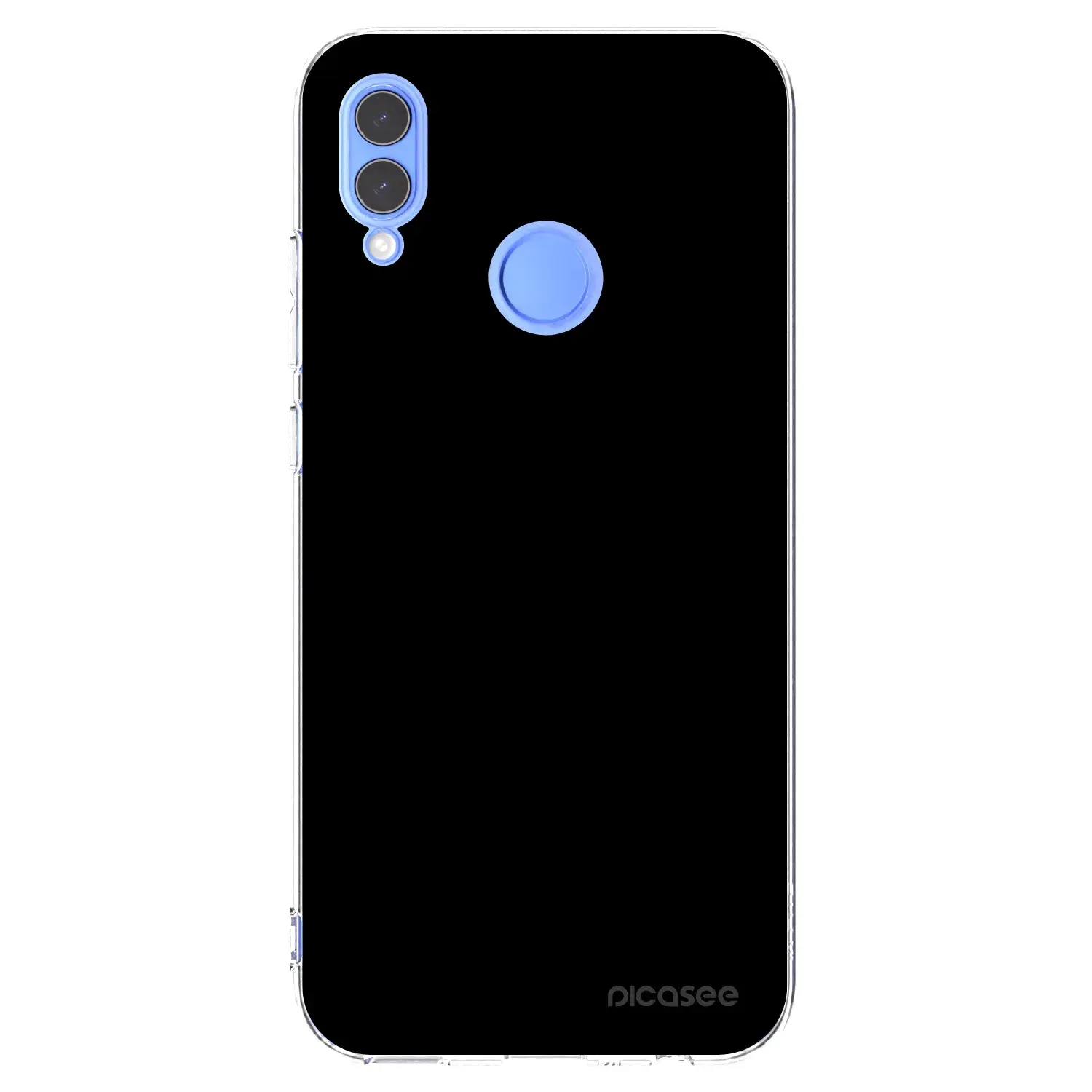 Silikonový průhledný obal pro Honor 10 Lite - Black Bliss
