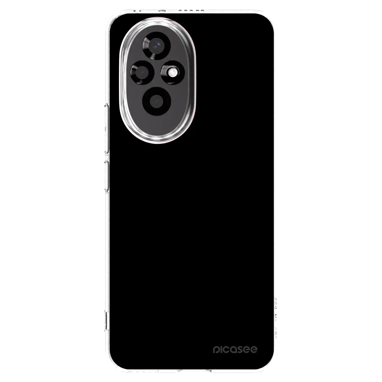 Silikonový průhledný obal pro Honor 200 Pro 5G - Black Bliss