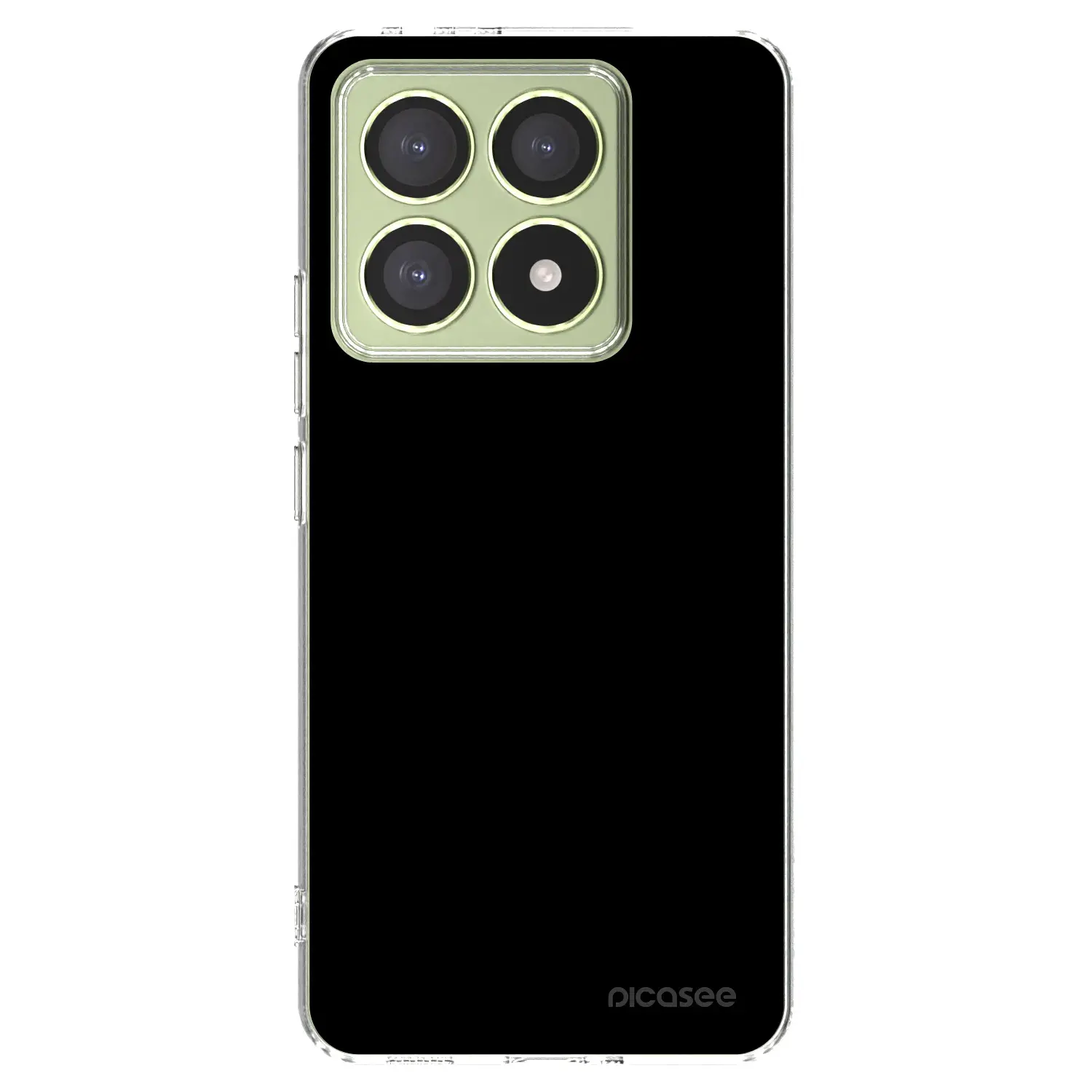 Silikonový průhledný obal pro Xiaomi 14T - Black Bliss