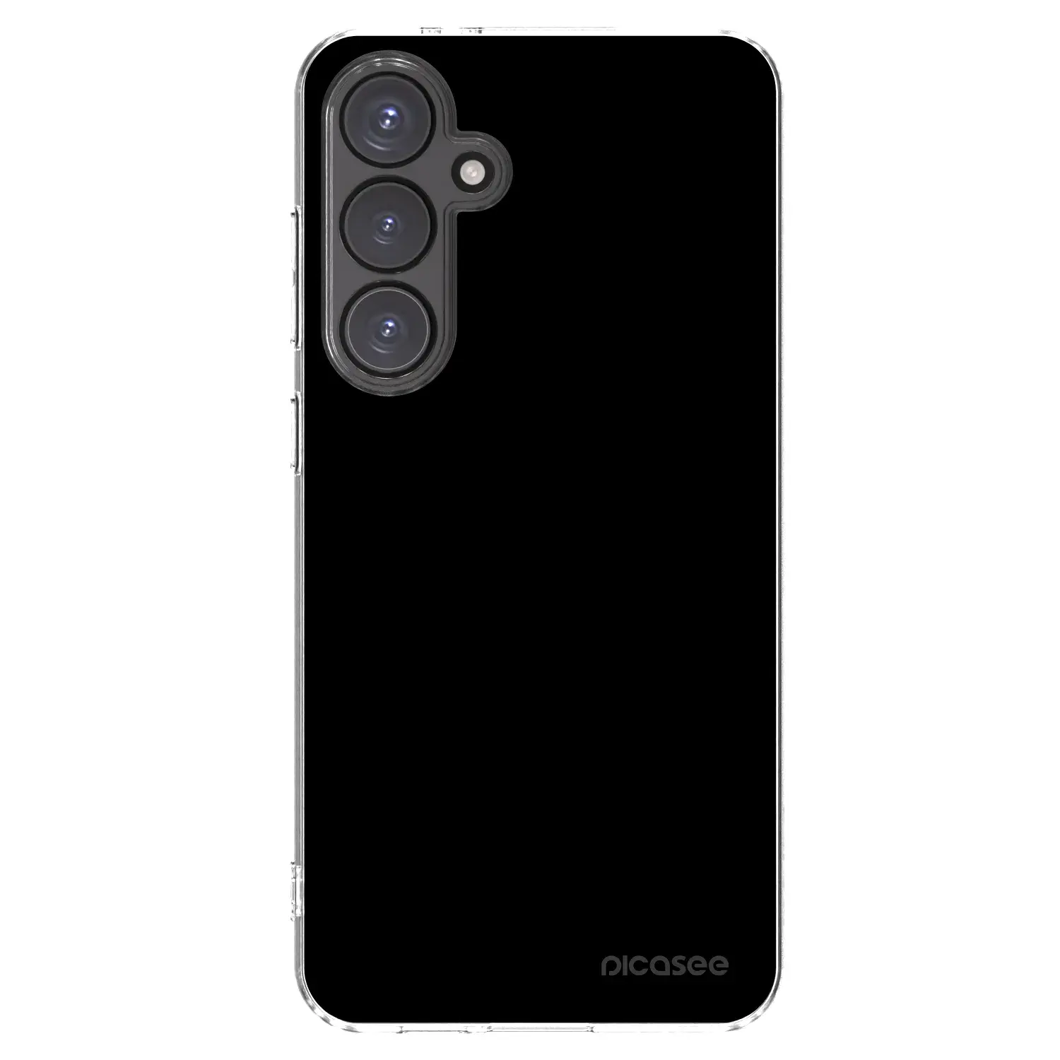 Silikonový průhledný obal pro Samsung Galaxy S24 FE S721B - Black Bliss
