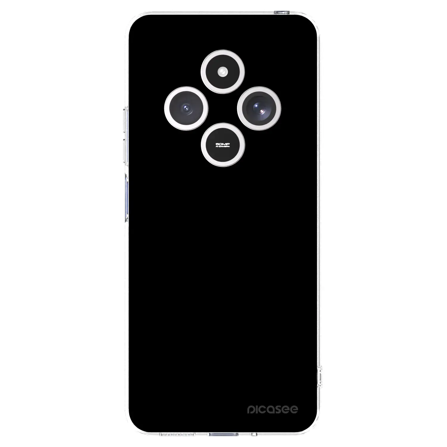 Silikonový průhledný obal pro Xiaomi Redmi 14C - Black Bliss