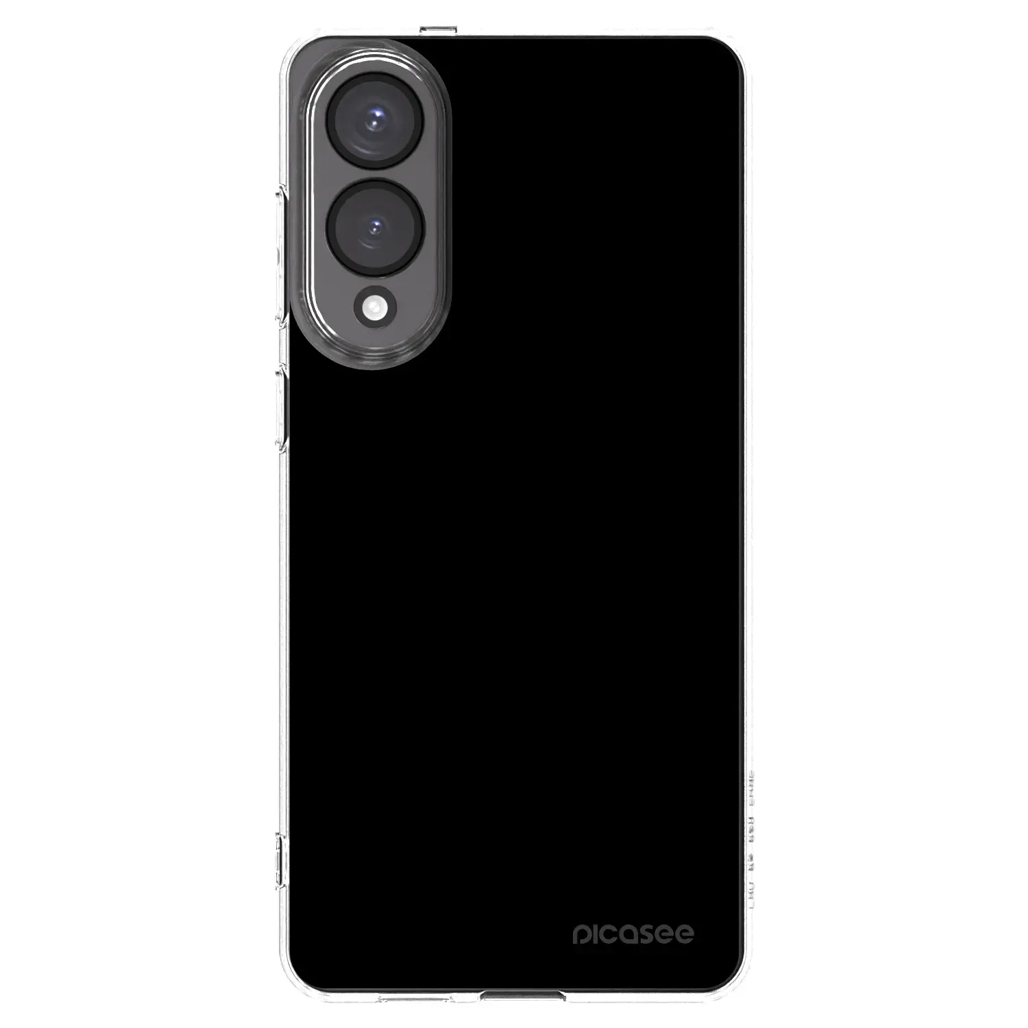 Silikonový průhledný obal pro Samsung Galaxy S25 Edge 5G - Black Bliss