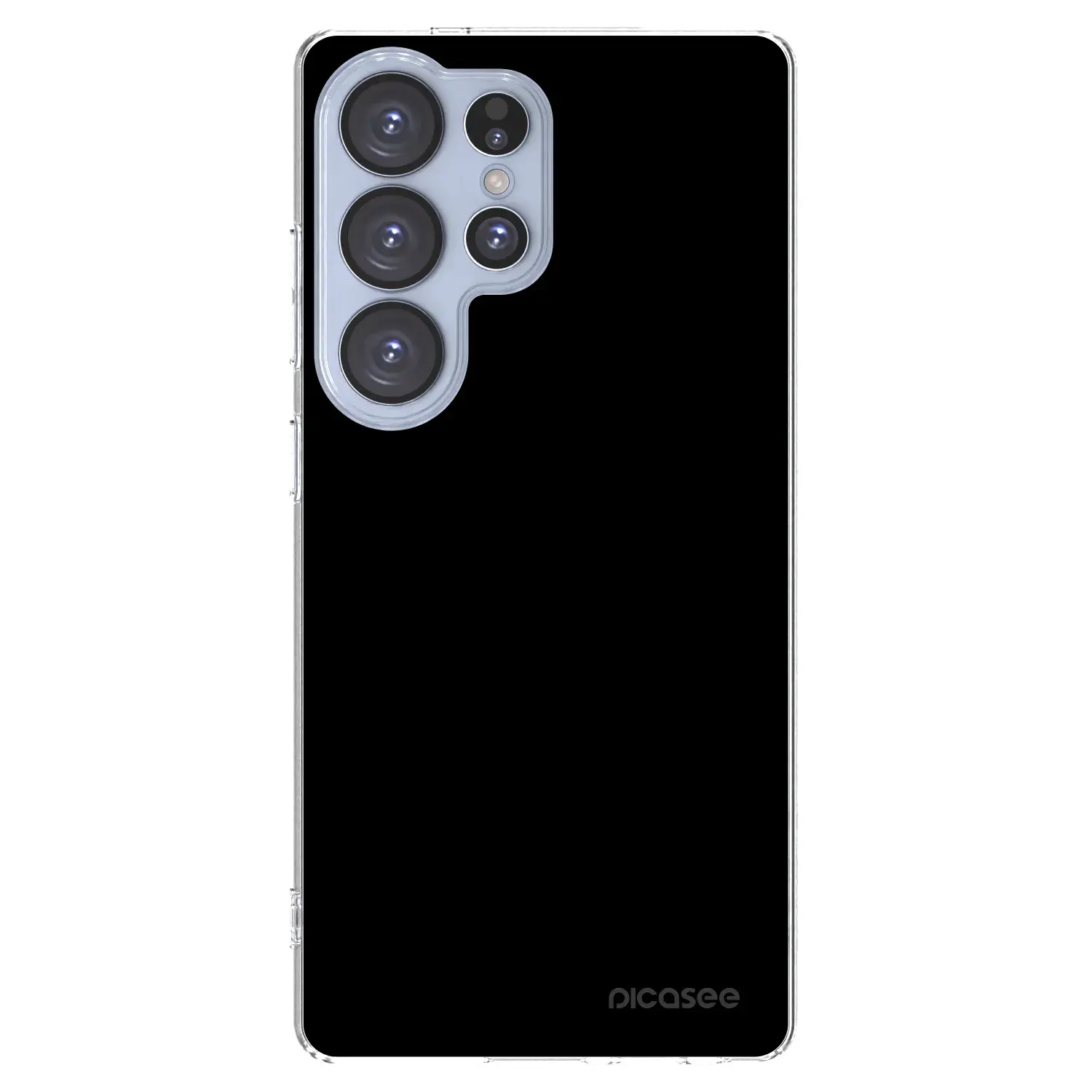 Silikonový průhledný obal pro Samsung Galaxy S25 Ultra 5G - Black Bliss