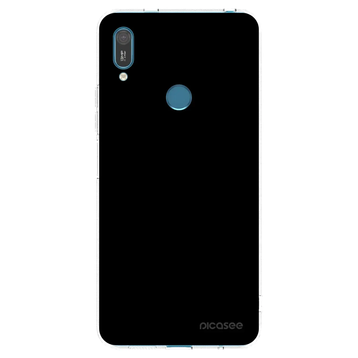 Silikonový průhledný obal pro Huawei Y7 2019 - Black Bliss