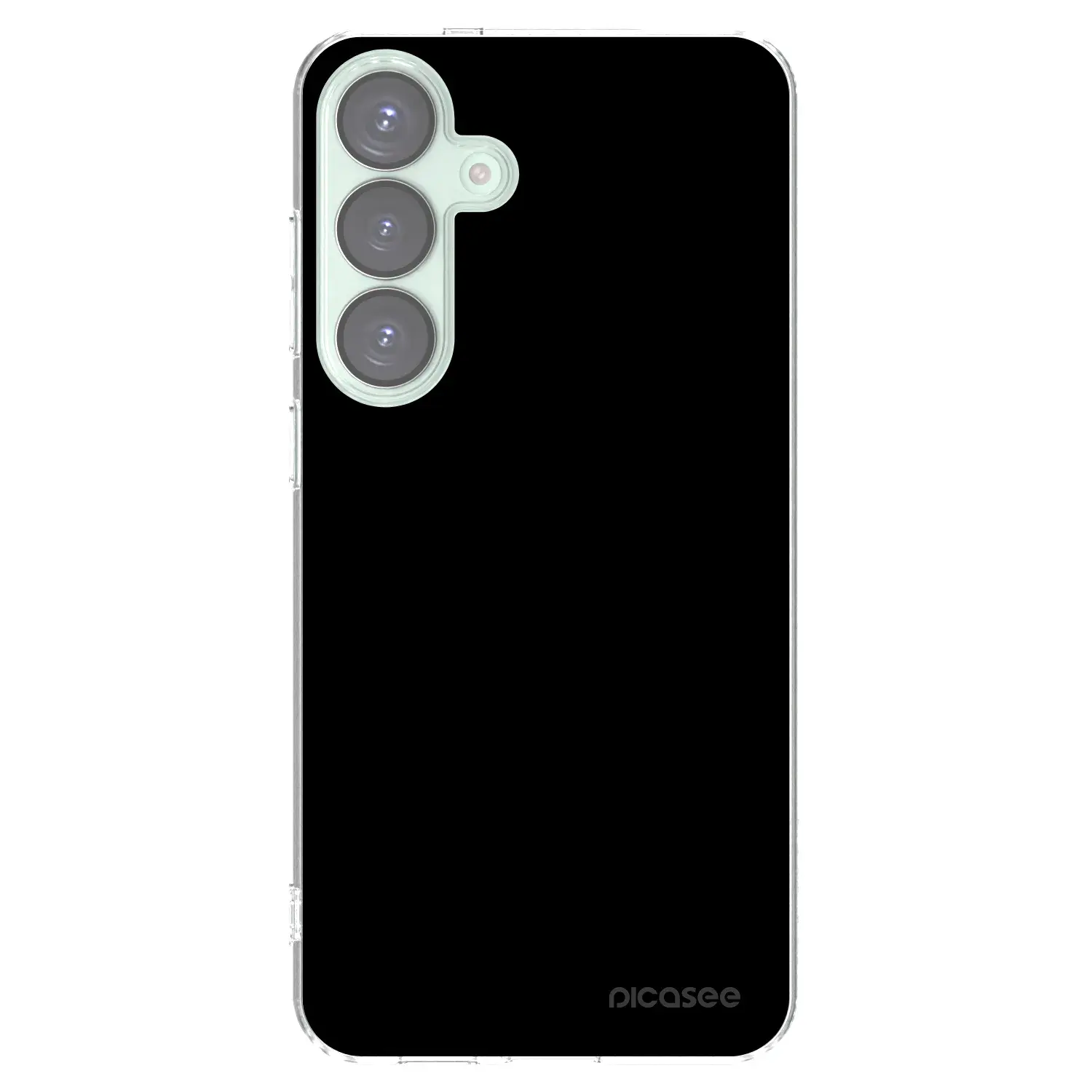 Silikonový průhledný obal pro Samsung Galaxy S25+ 5G - Black Bliss