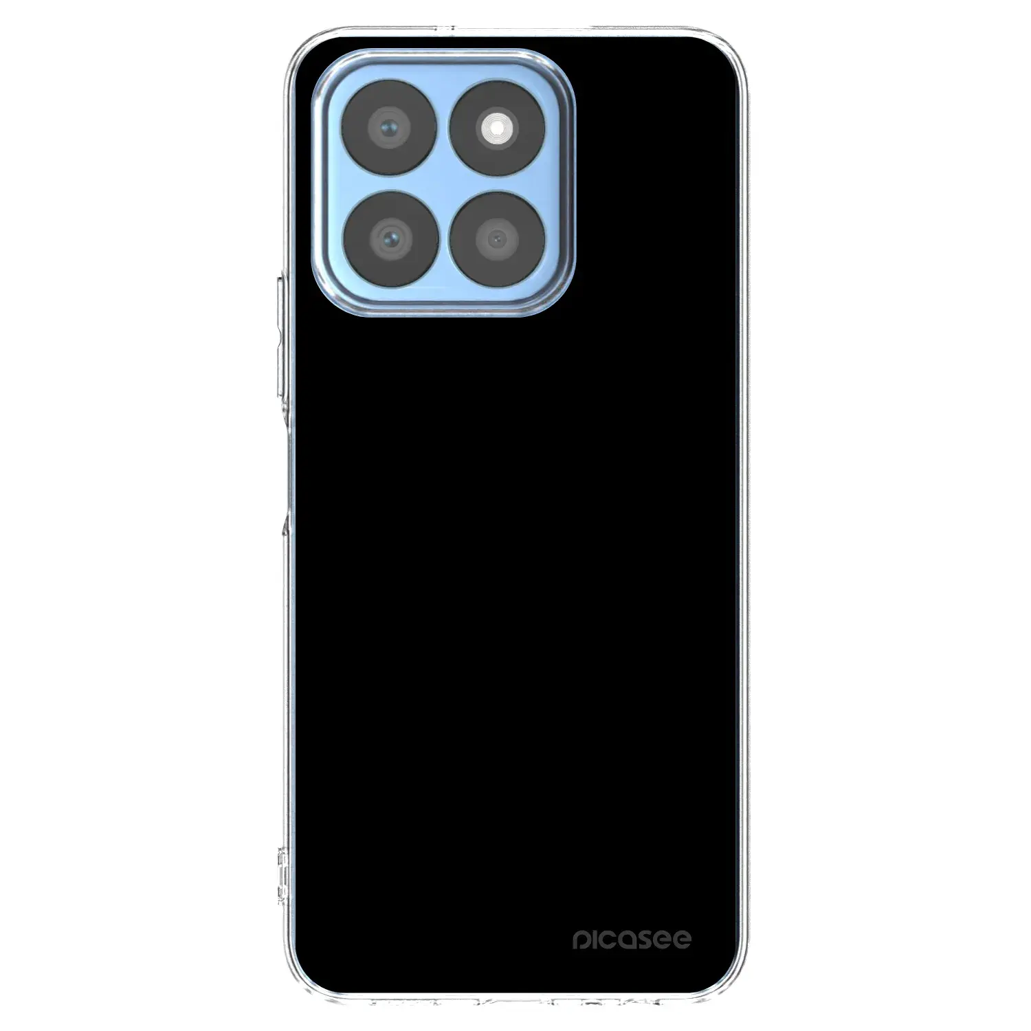 Silikonový průhledný obal pro Honor X8c - Black Bliss