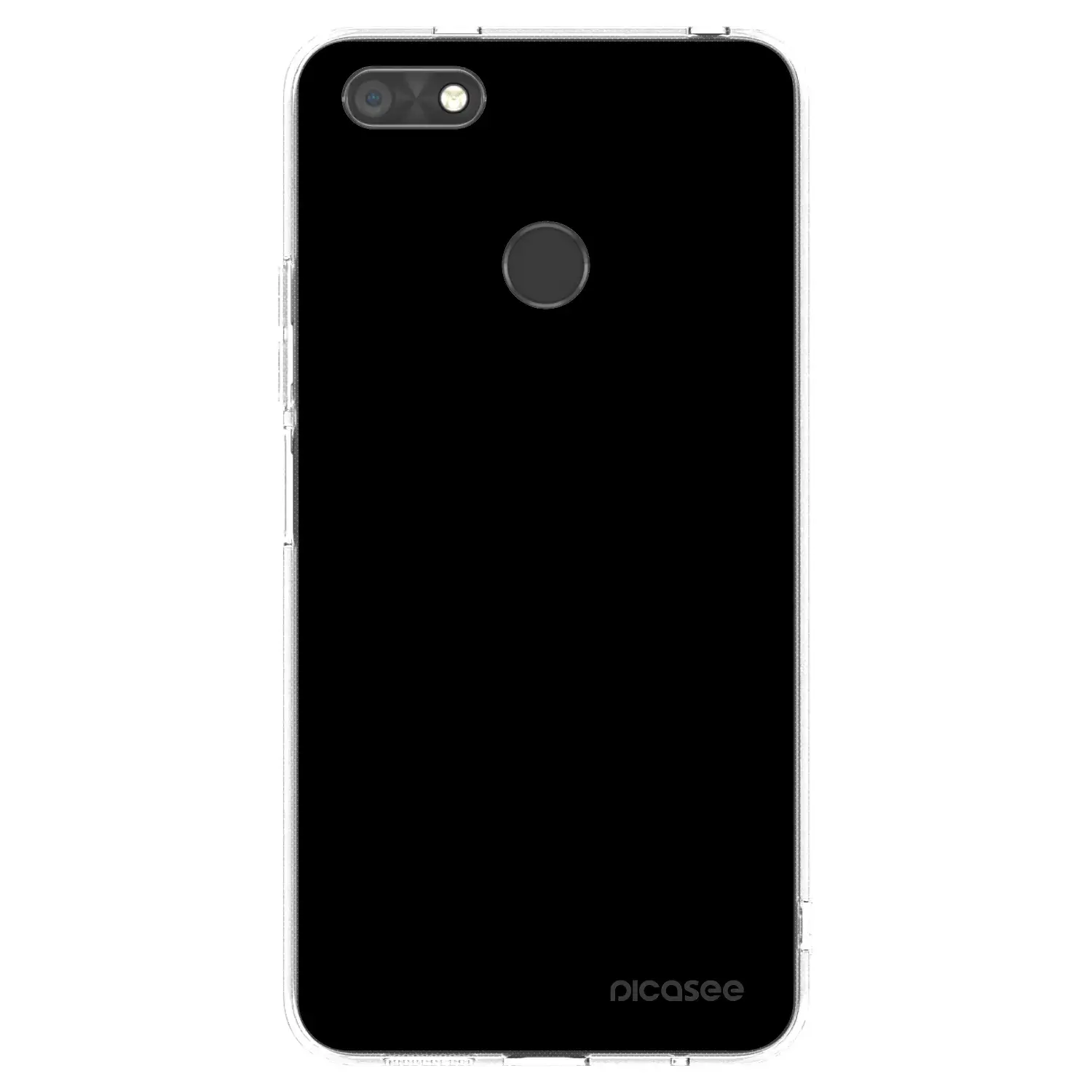 Silikonový průhledný obal pro Huawei P9 Lite Mini - Black Bliss