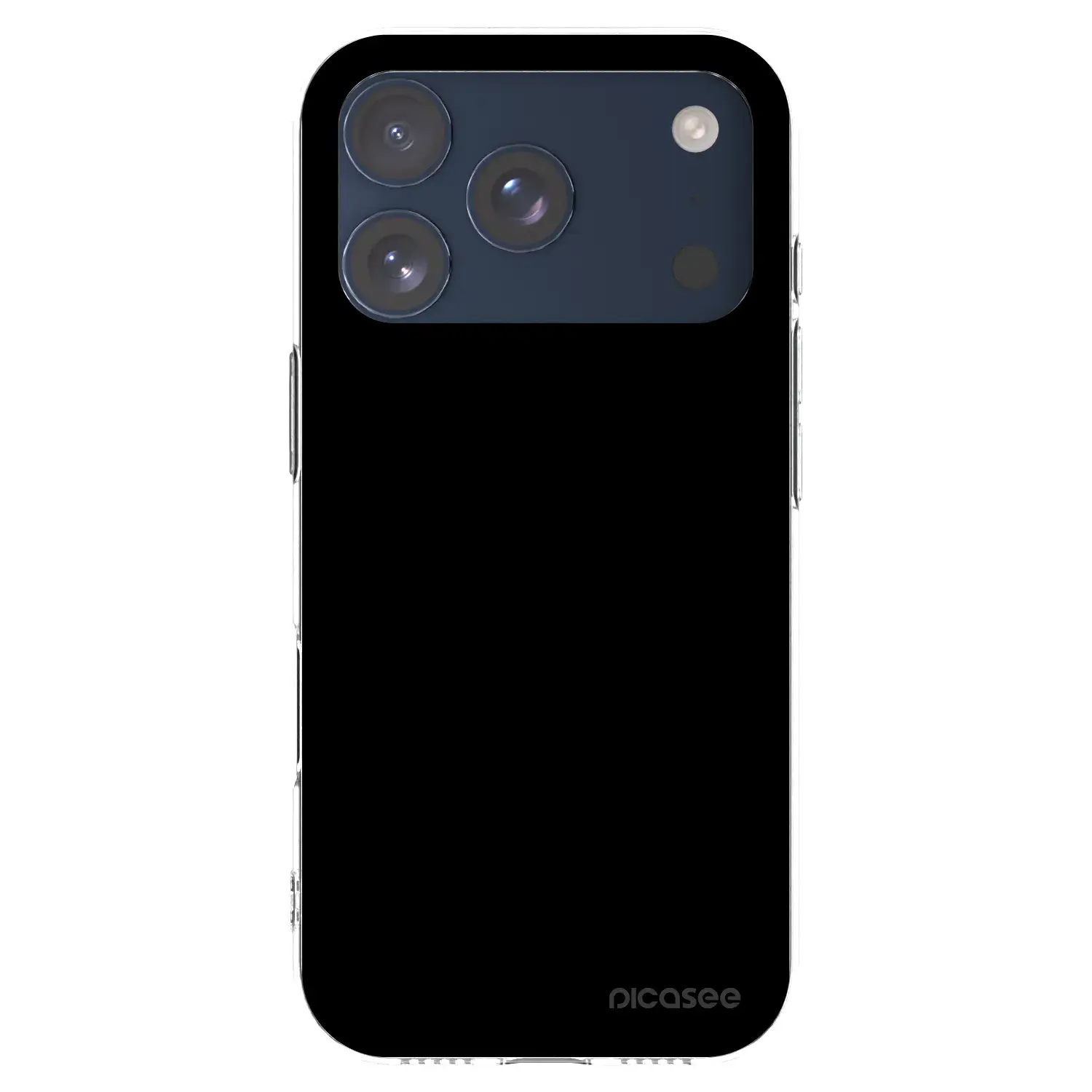 Silikonový průhledný obal pro Apple iPhone 17 Pro - Black Bliss