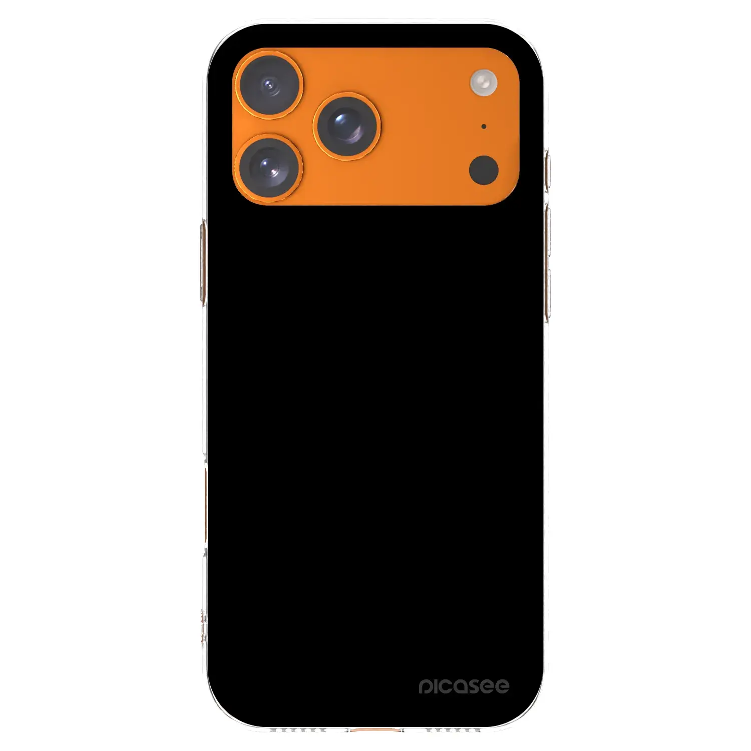 Silikonový průhledný obal pro Apple iPhone 17 Pro Max - Black Bliss