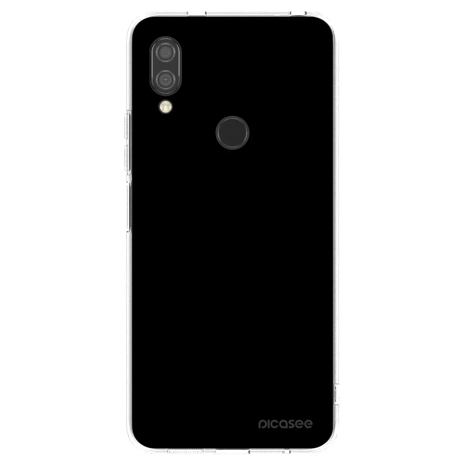 Silikonový průhledný obal pro Xiaomi Redmi 7 - Black Bliss