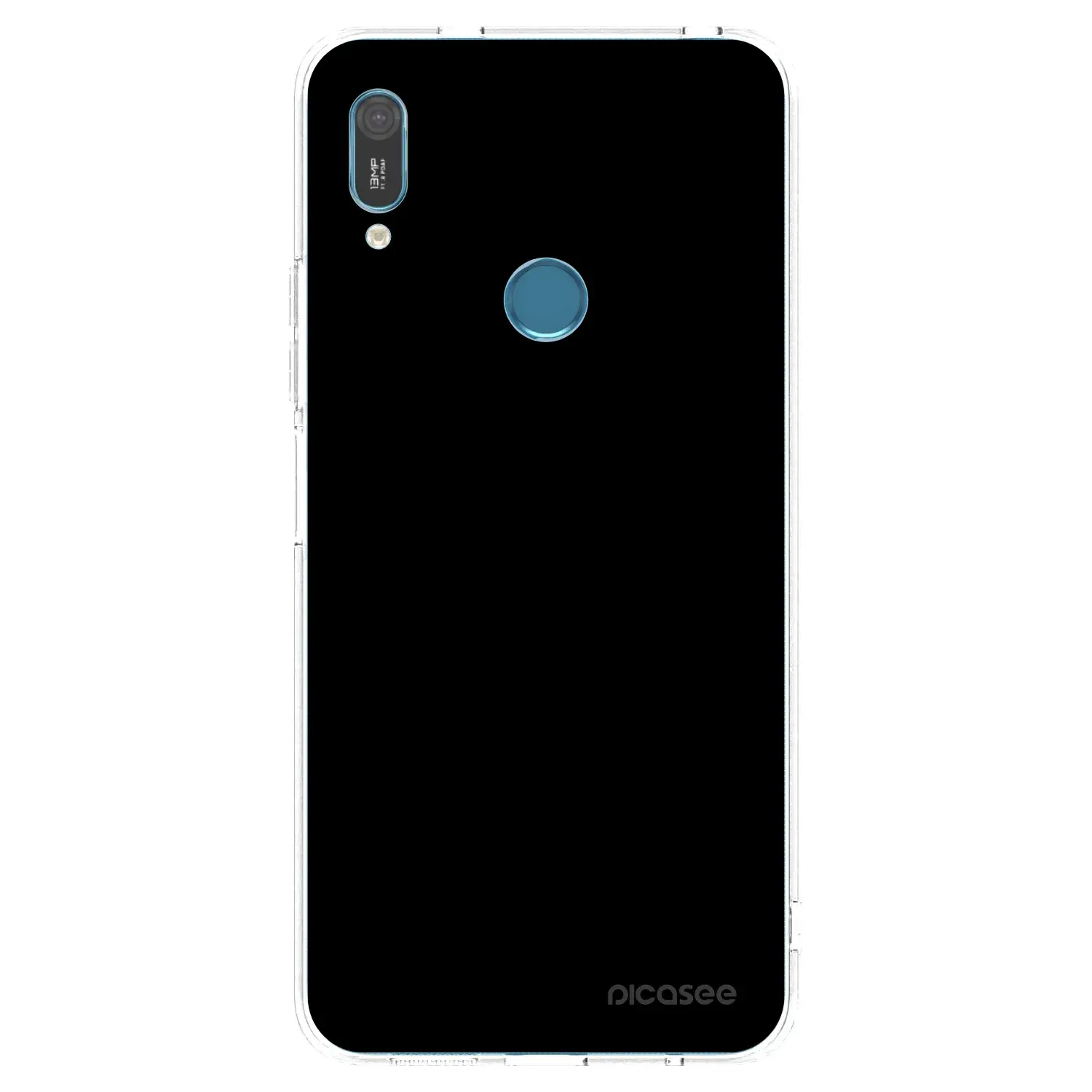 Silikonový průhledný obal pro Huawei Y6 2019 - Black Bliss