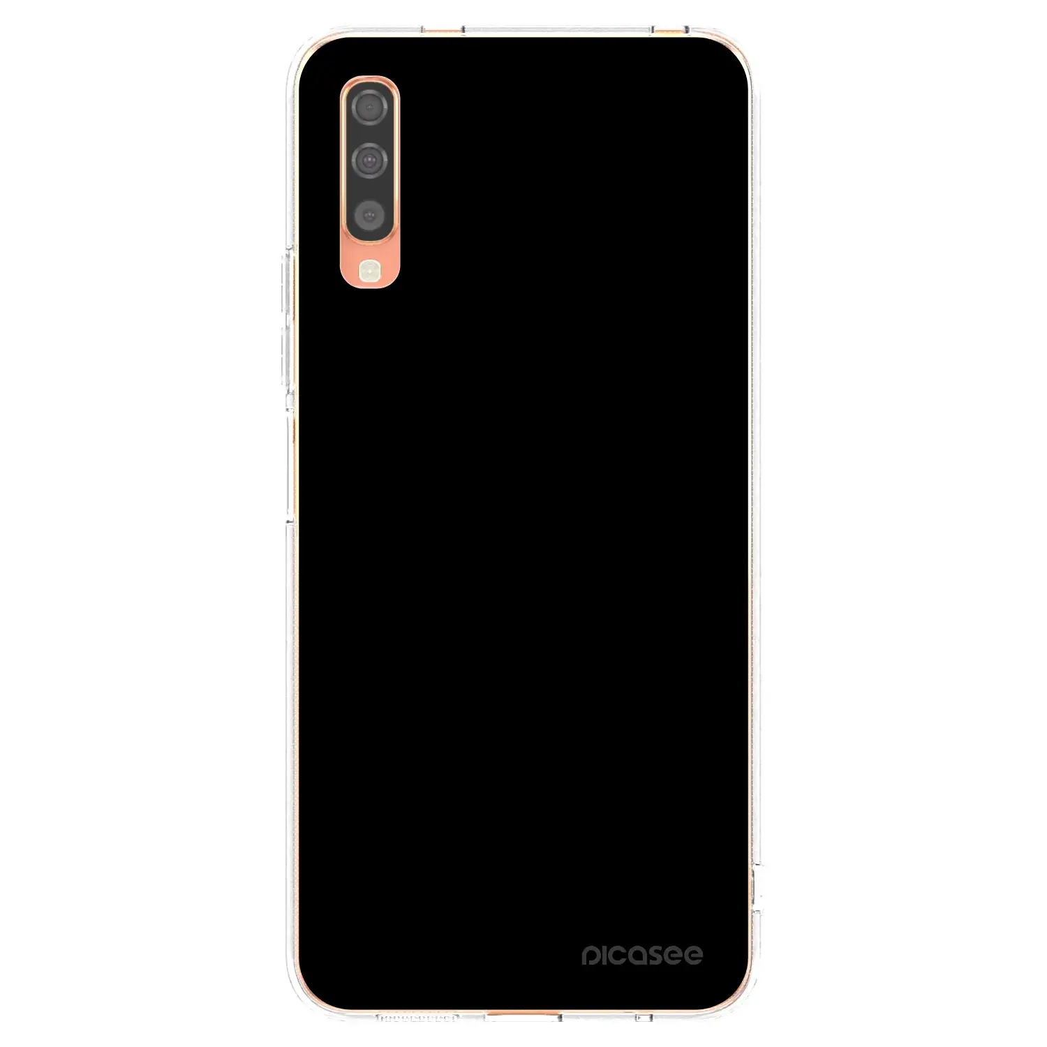 Silikonový průhledný obal pro Samsung Galaxy A70 A705F - Black Bliss