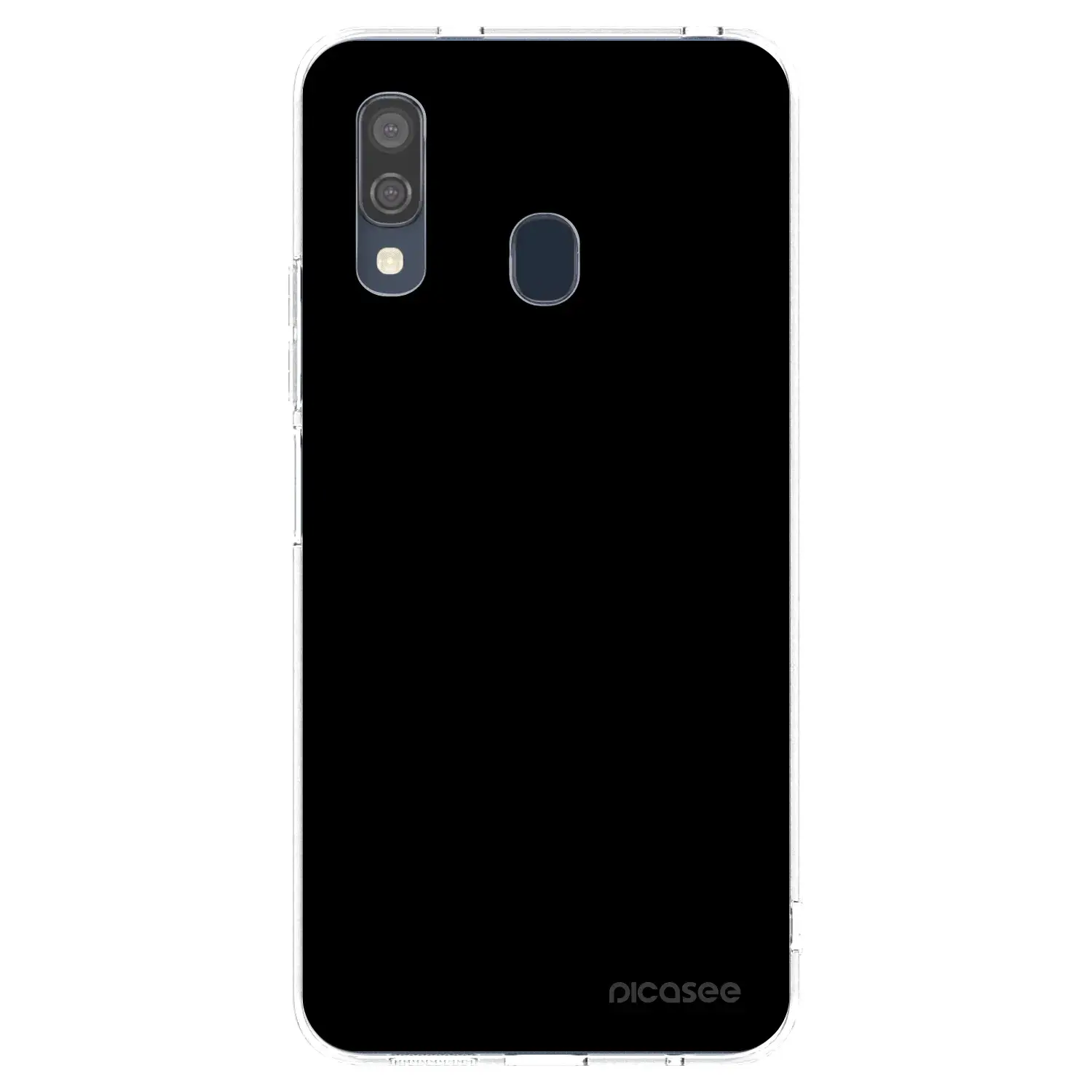 Silikonový průhledný obal pro Samsung Galaxy A40 A405F - Black Bliss
