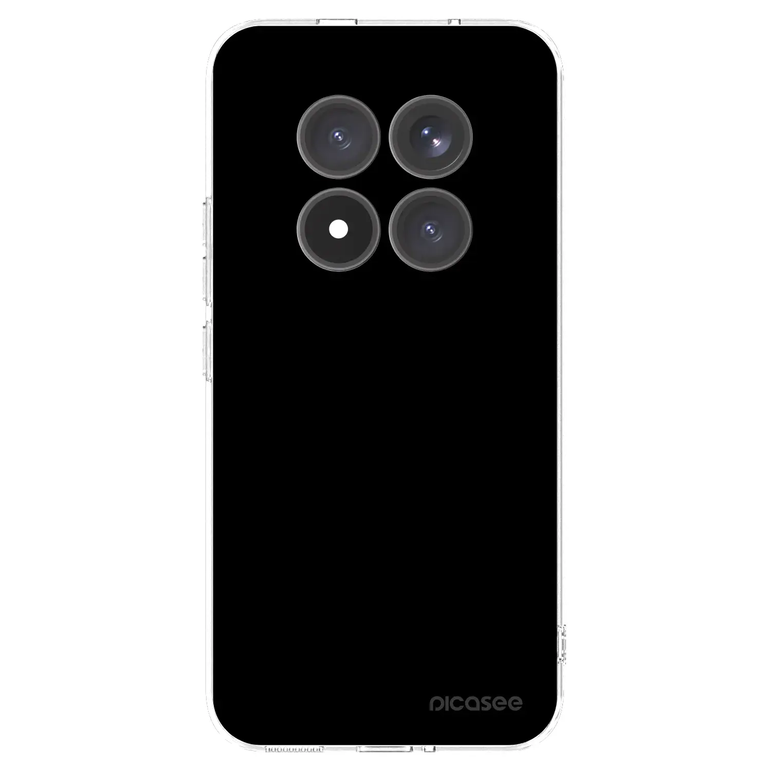 Silikonový průhledný obal pro Xiaomi Redmi Note 15 Pro+ - Black Bliss
