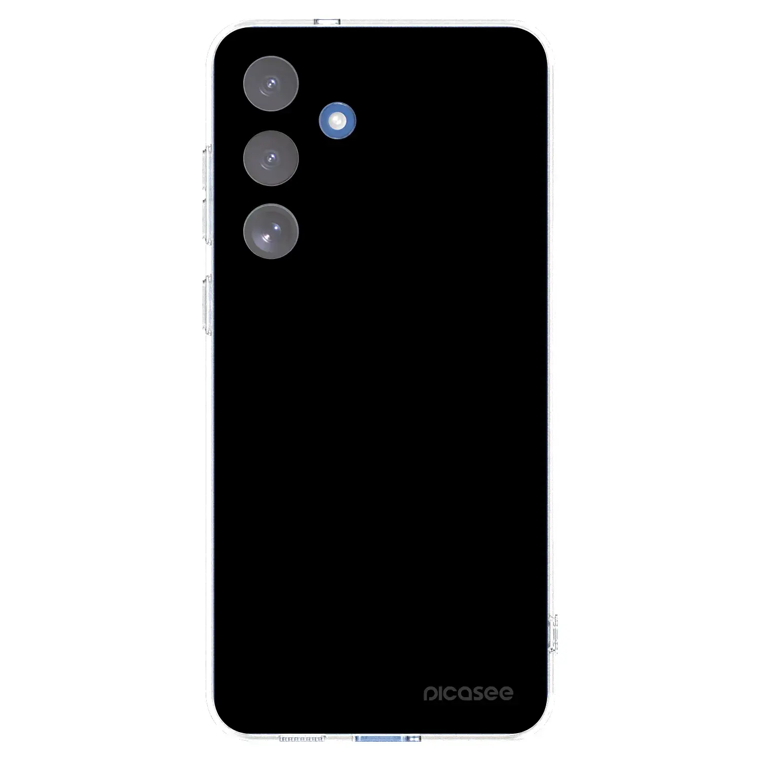 Silikonový průhledný obal pro Samsung Galaxy S25 FE 5G - Black Bliss