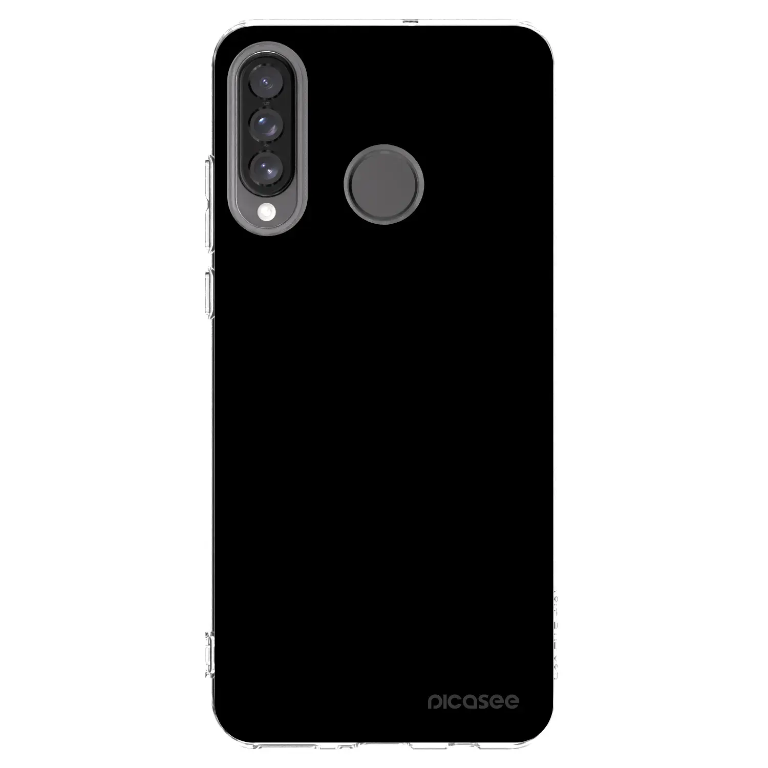 Silikonový průhledný obal pro Huawei P30 Lite - Black Bliss
