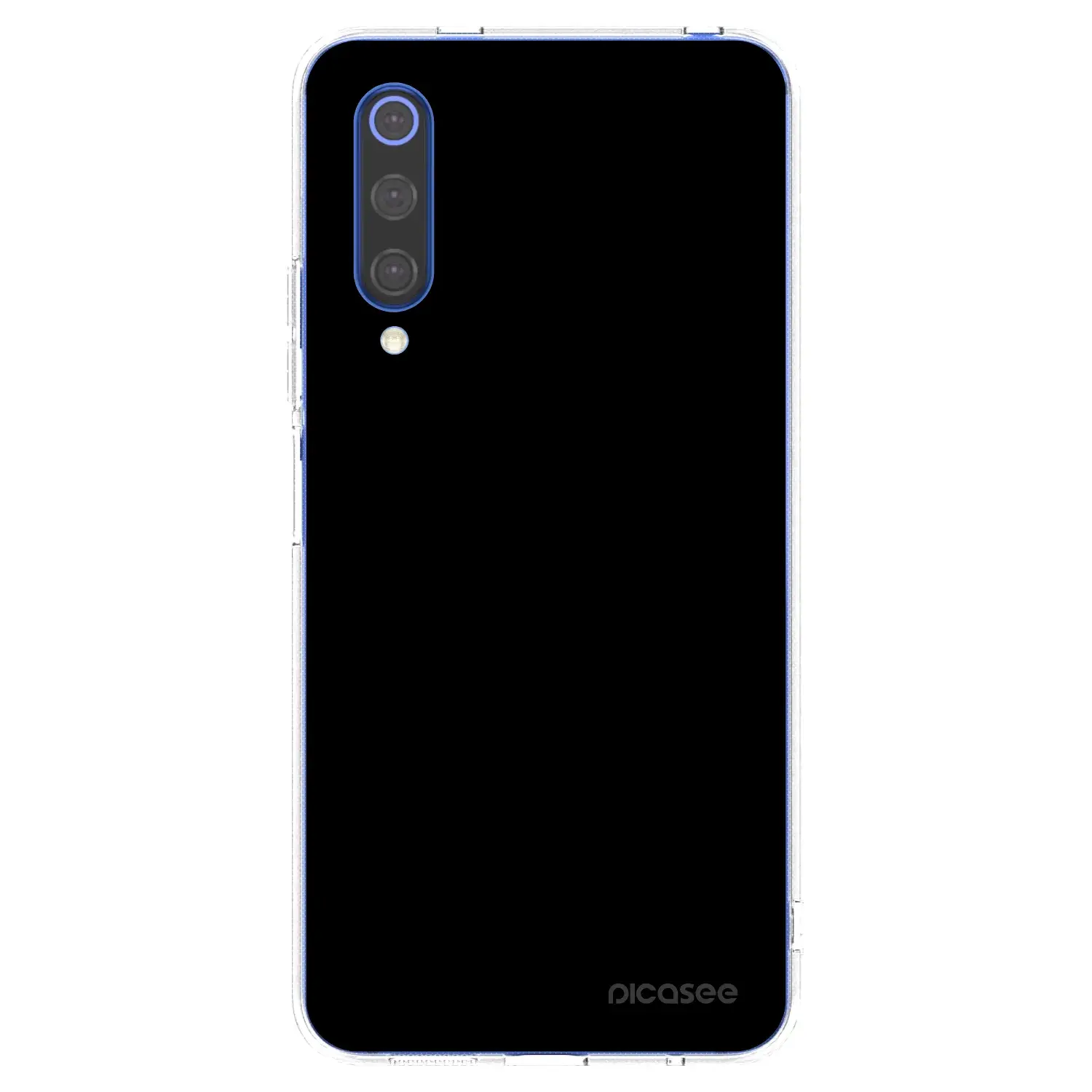 Silikonový průhledný obal pro Xiaomi Mi 9 SE - Black Bliss