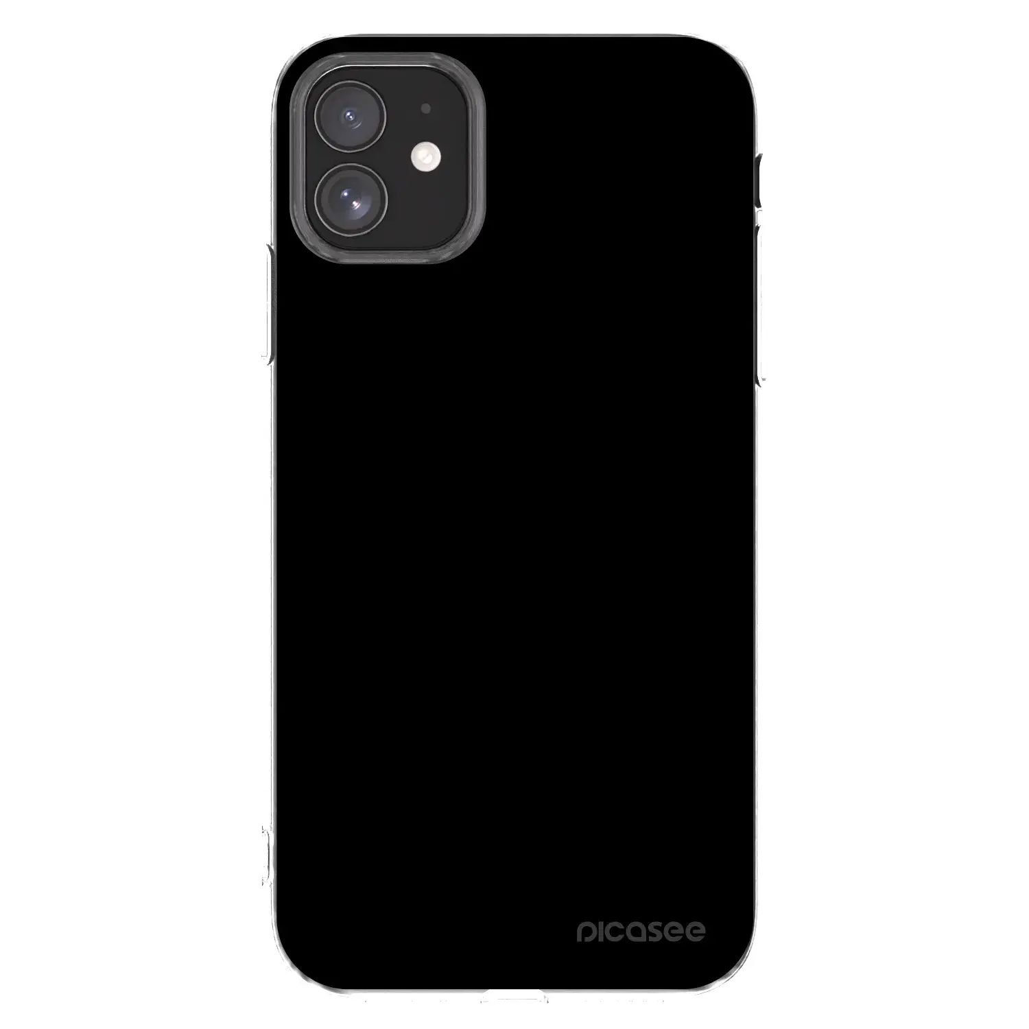 Silikonový průhledný obal pro Apple iPhone 11 - Black Bliss