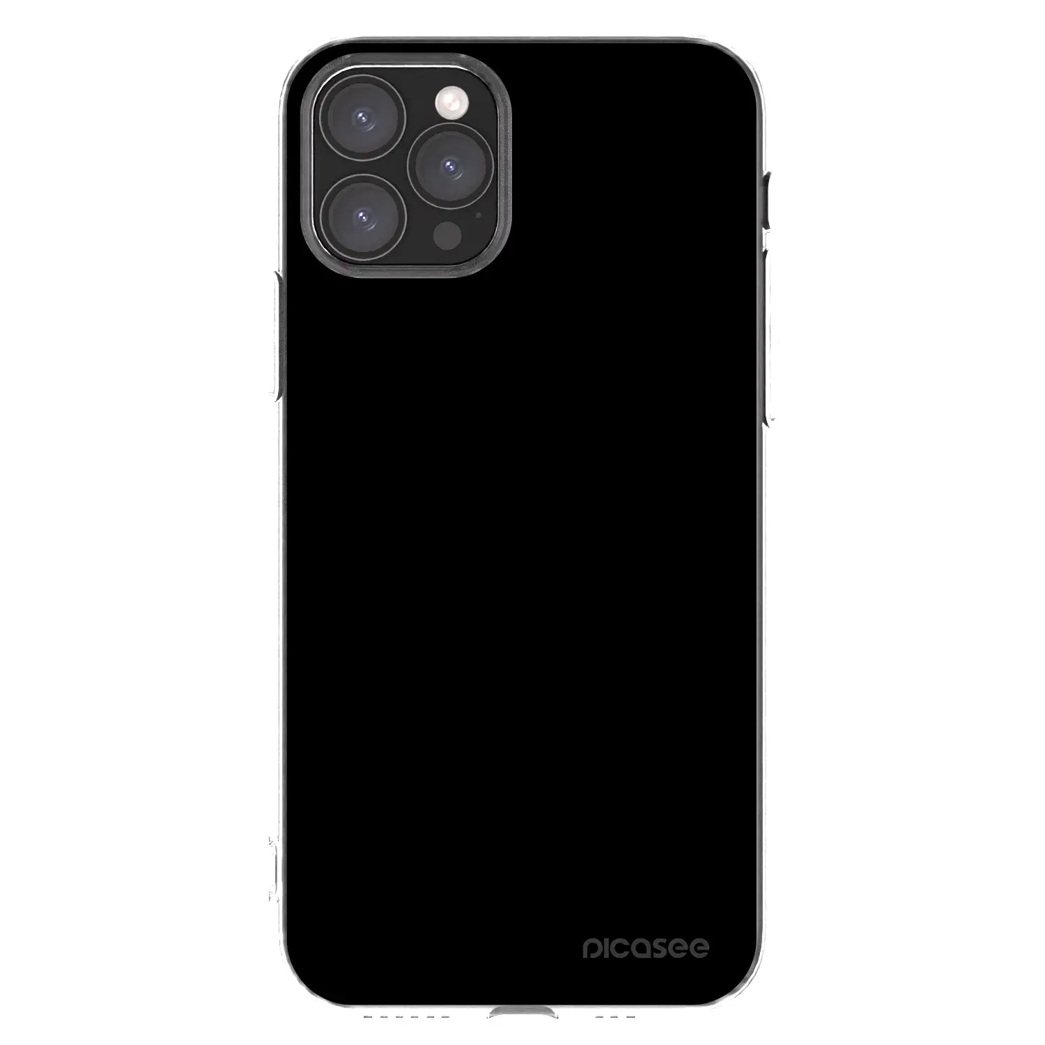 Silikonový průhledný obal pro Apple iPhone 11 Pro - Black Bliss
