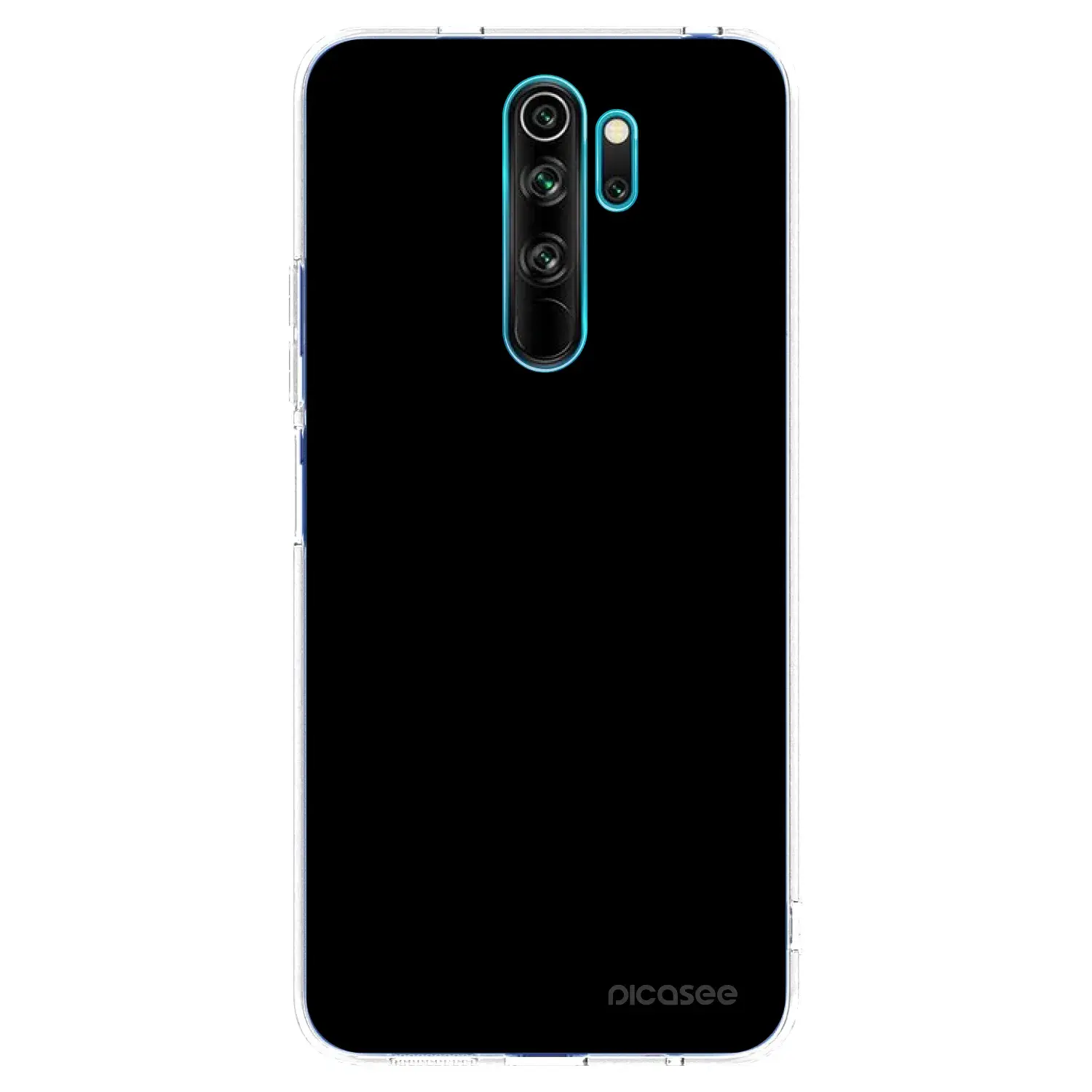 Silikonový průhledný obal pro Xiaomi Redmi Note 8 Pro - Black Bliss