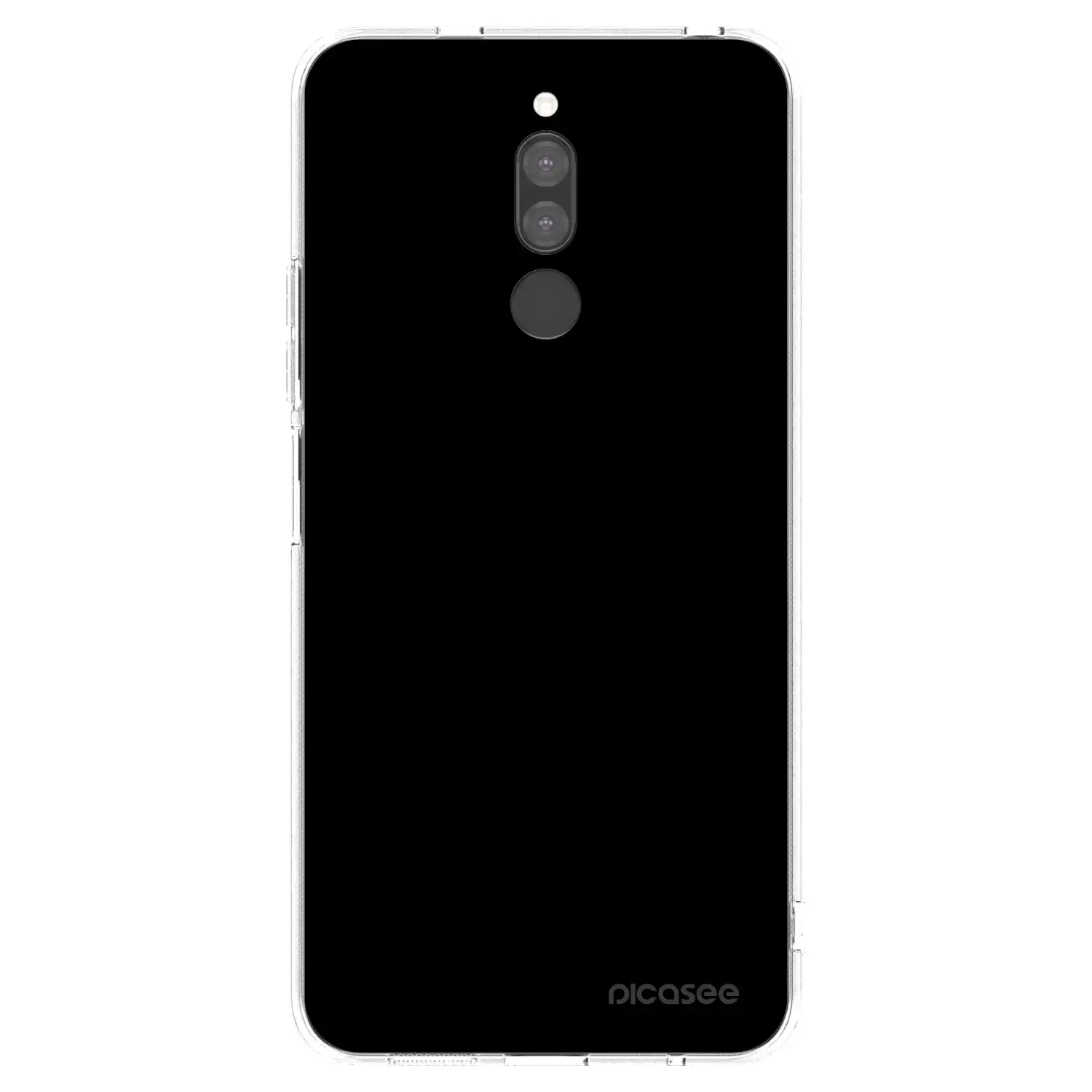 Silikonový průhledný obal pro Xiaomi Redmi 8 - Black Bliss