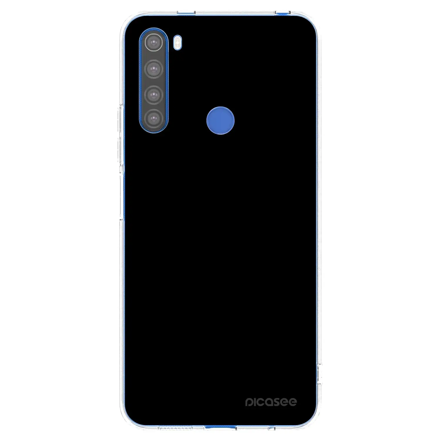Silikonový průhledný obal pro Xiaomi Redmi Note 8T - Black Bliss