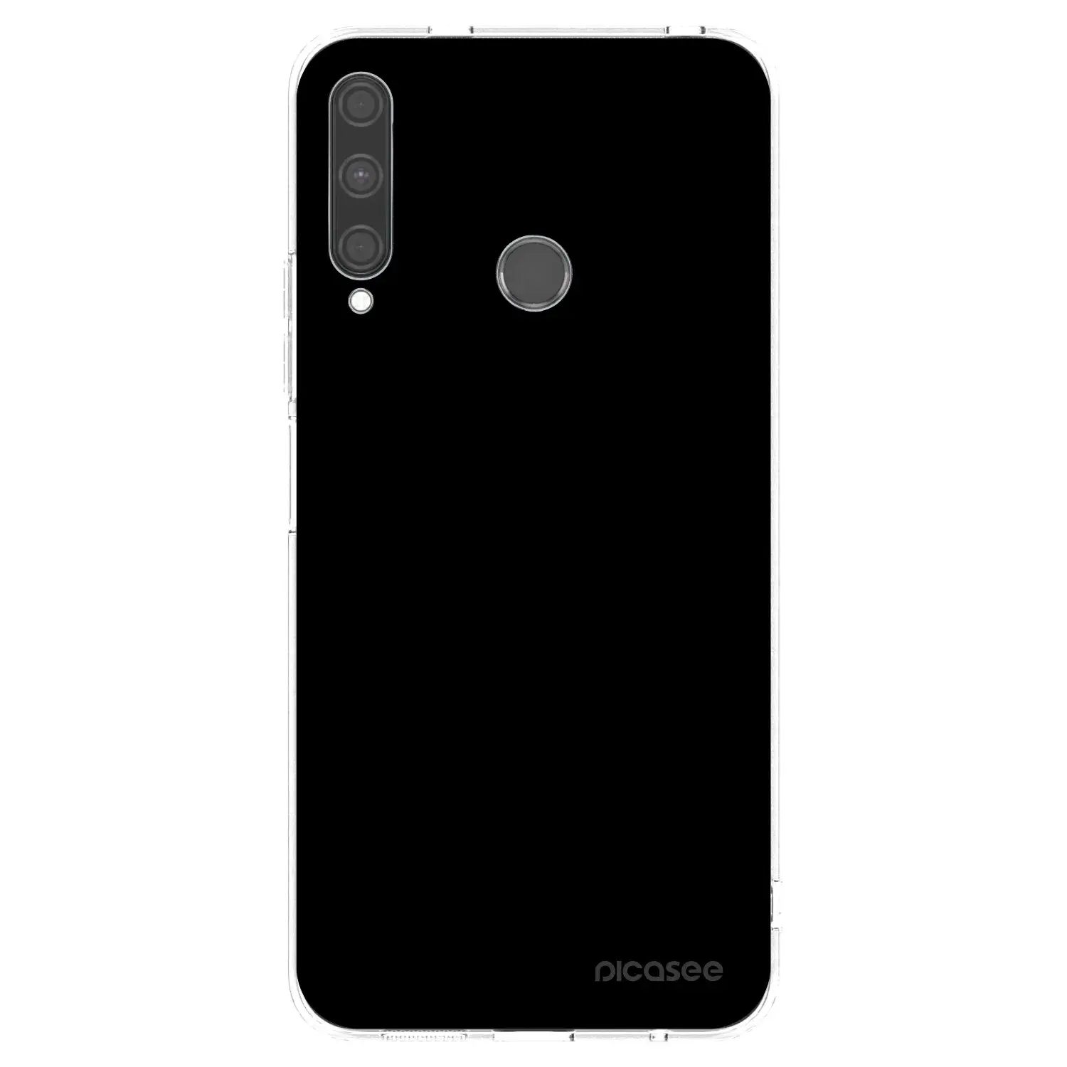 Silikonový průhledný obal pro Huawei P40 Lite E - Black Bliss