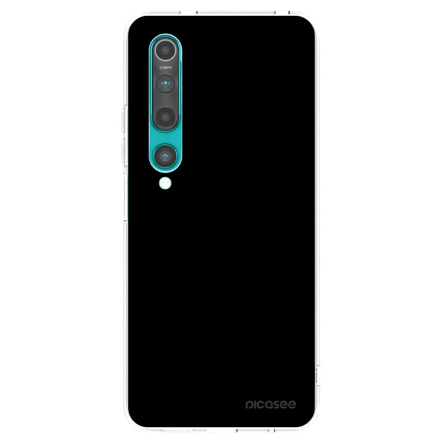 Silikonový průhledný obal pro Xiaomi Mi 10 - Black Bliss