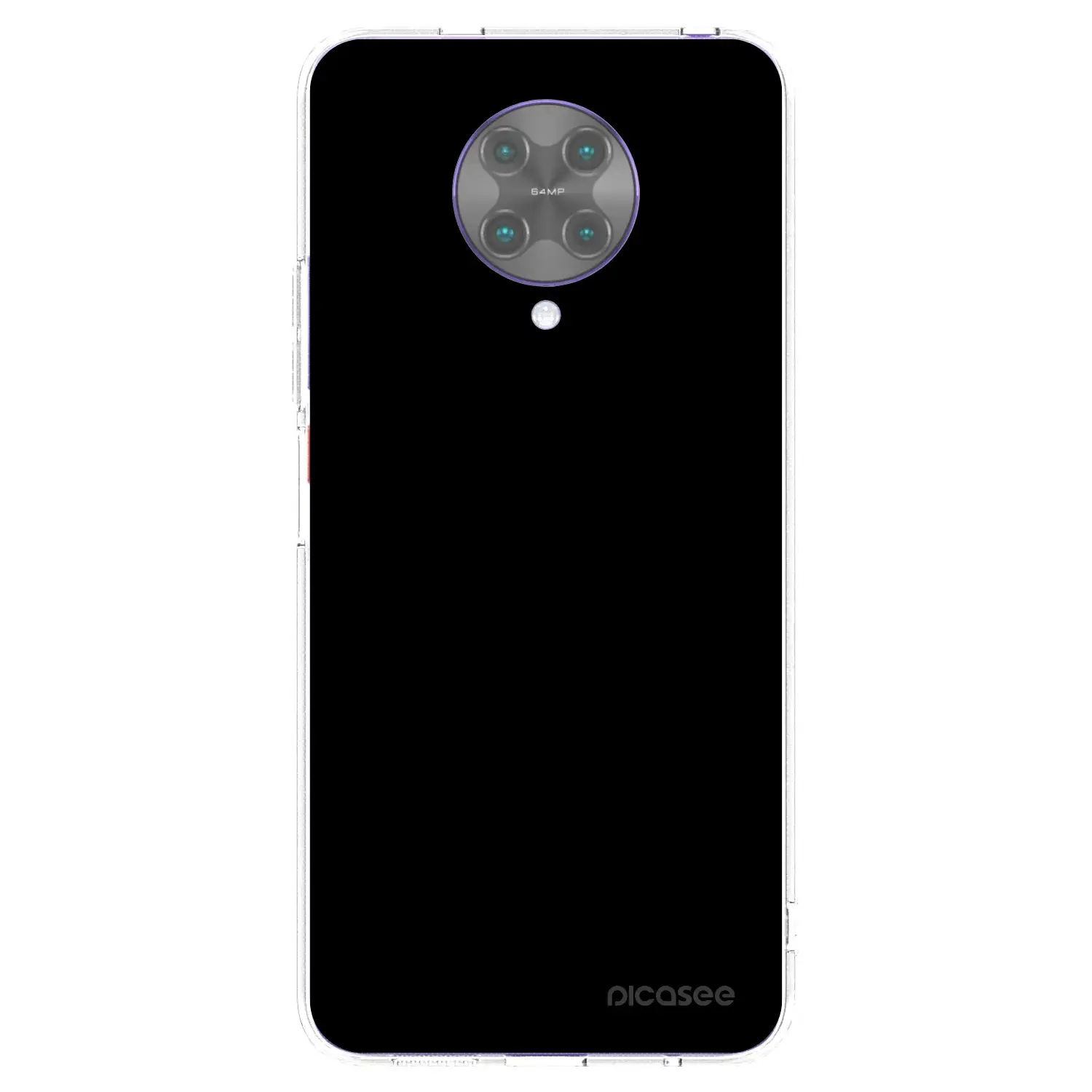 Silikonový průhledný obal pro Xiaomi Poco F2 Pro - Black Bliss
