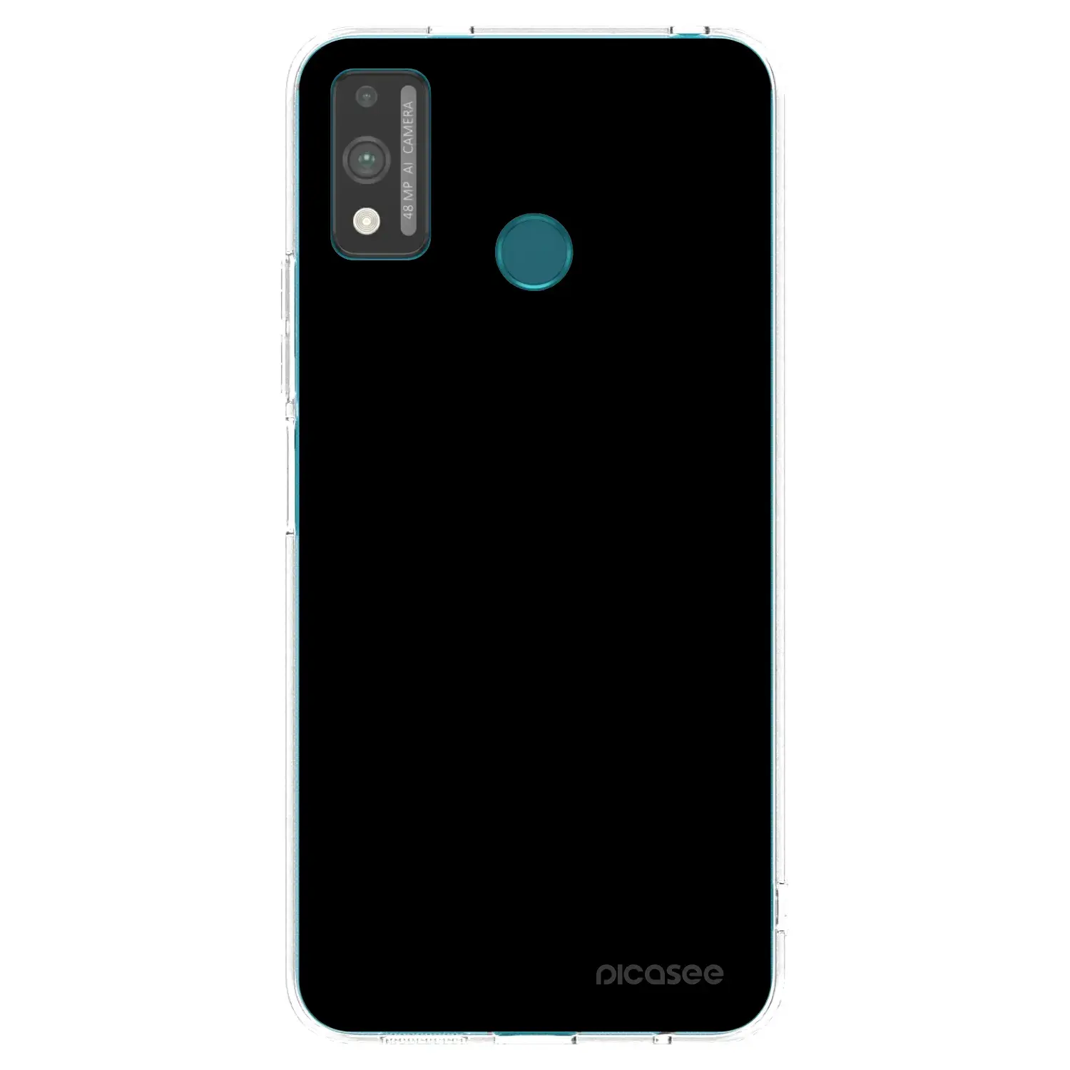 Silikonový průhledný obal pro Honor 9X Lite - Black Bliss