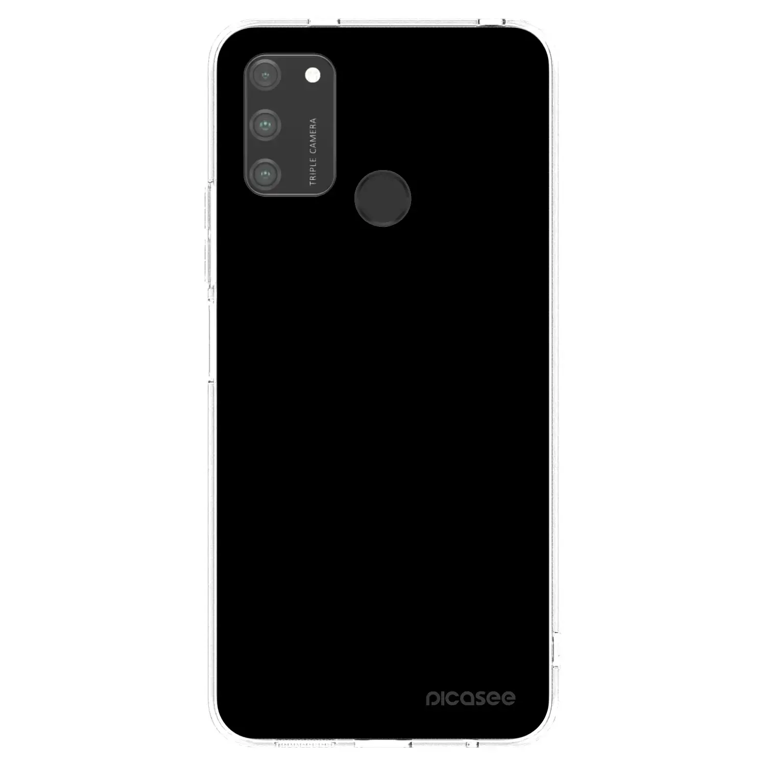 Silikonový průhledný obal pro Honor 9A - Black Bliss