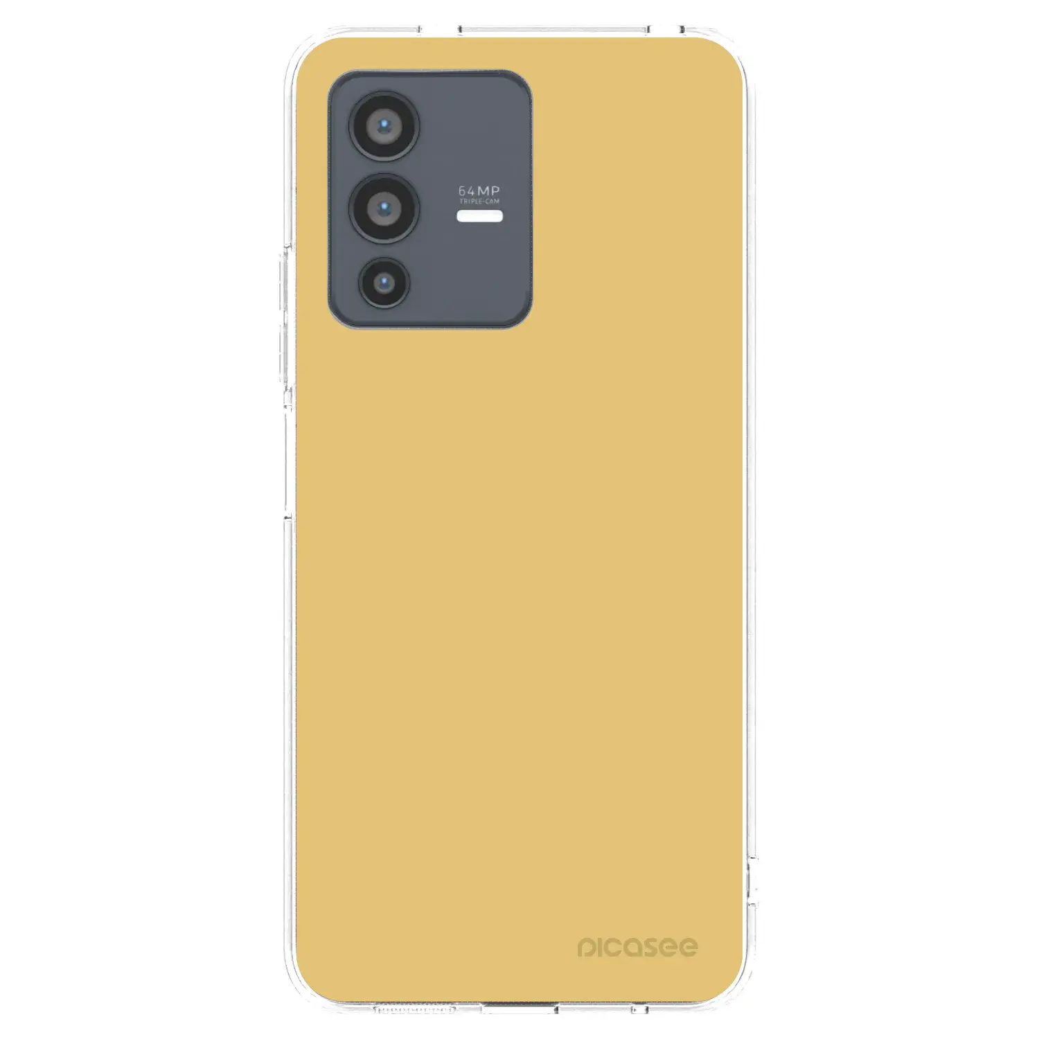 Silikonový průhledný obal pro Vivo V23 5G - Canary Crystal