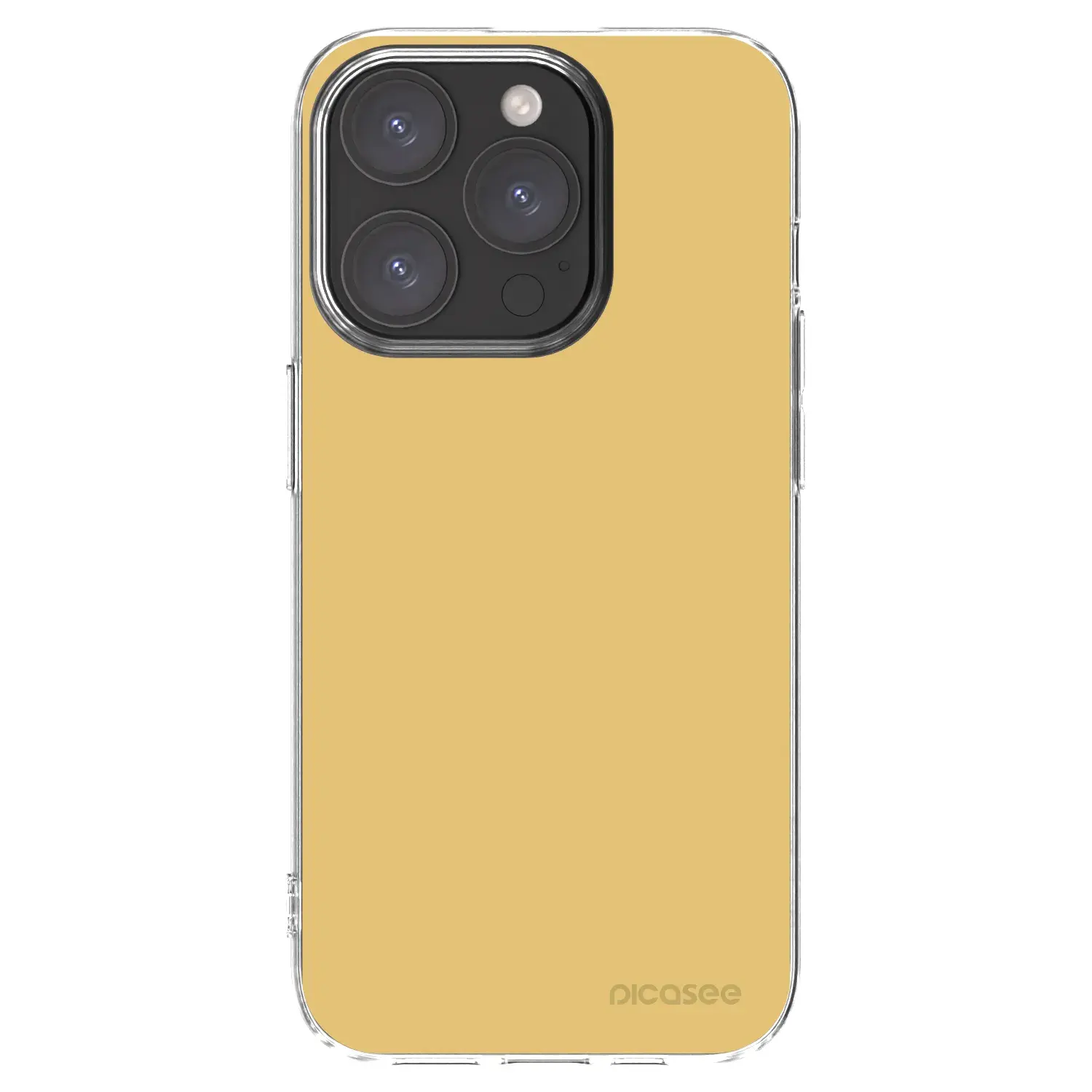 Silikonový průhledný obal pro Apple iPhone 15 Pro - Canary Crystal