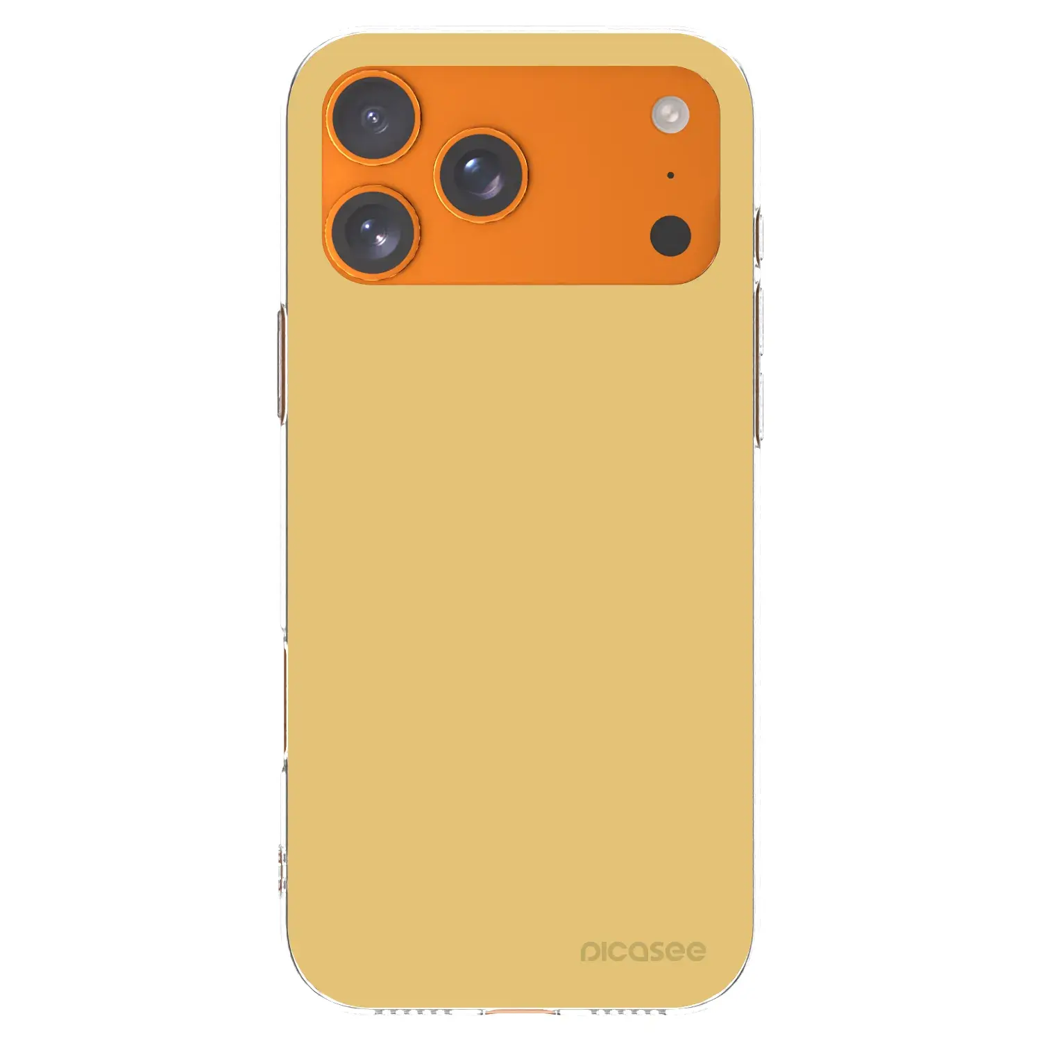 Silikonový průhledný obal pro Apple iPhone 17 Pro Max - Canary Crystal