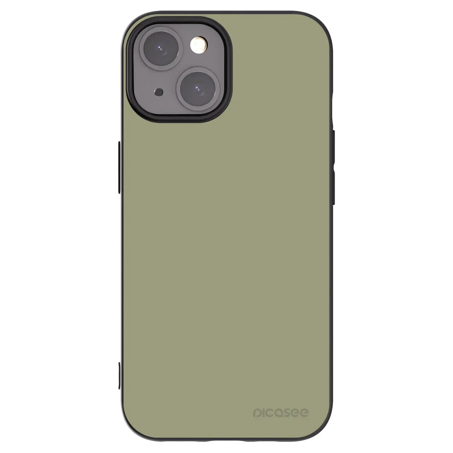 Silikonový černý obal pro Apple iPhone 15 - Dewy Dawn
