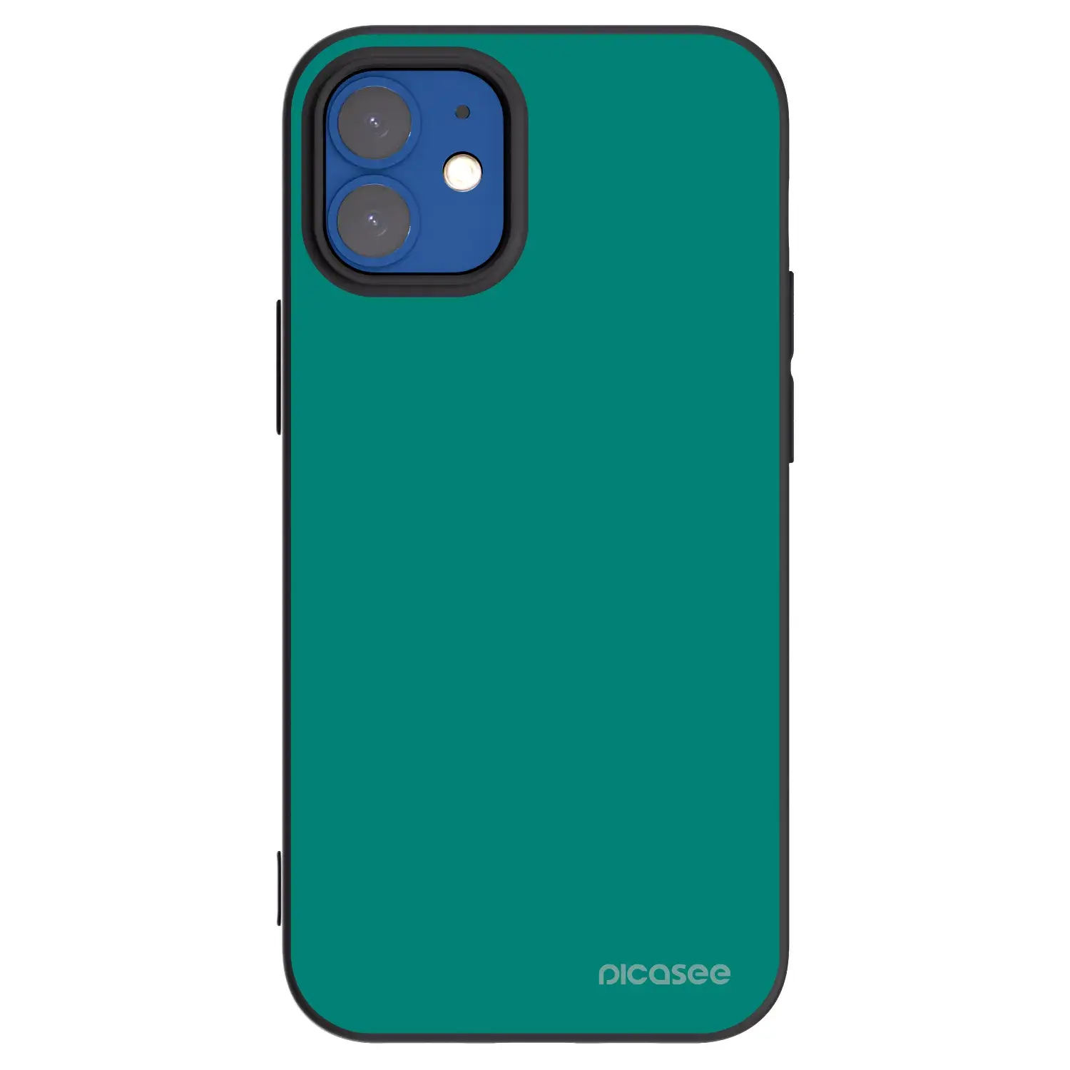 Silikonový černý obal pro Apple iPhone 12 mini - Emerald Mist