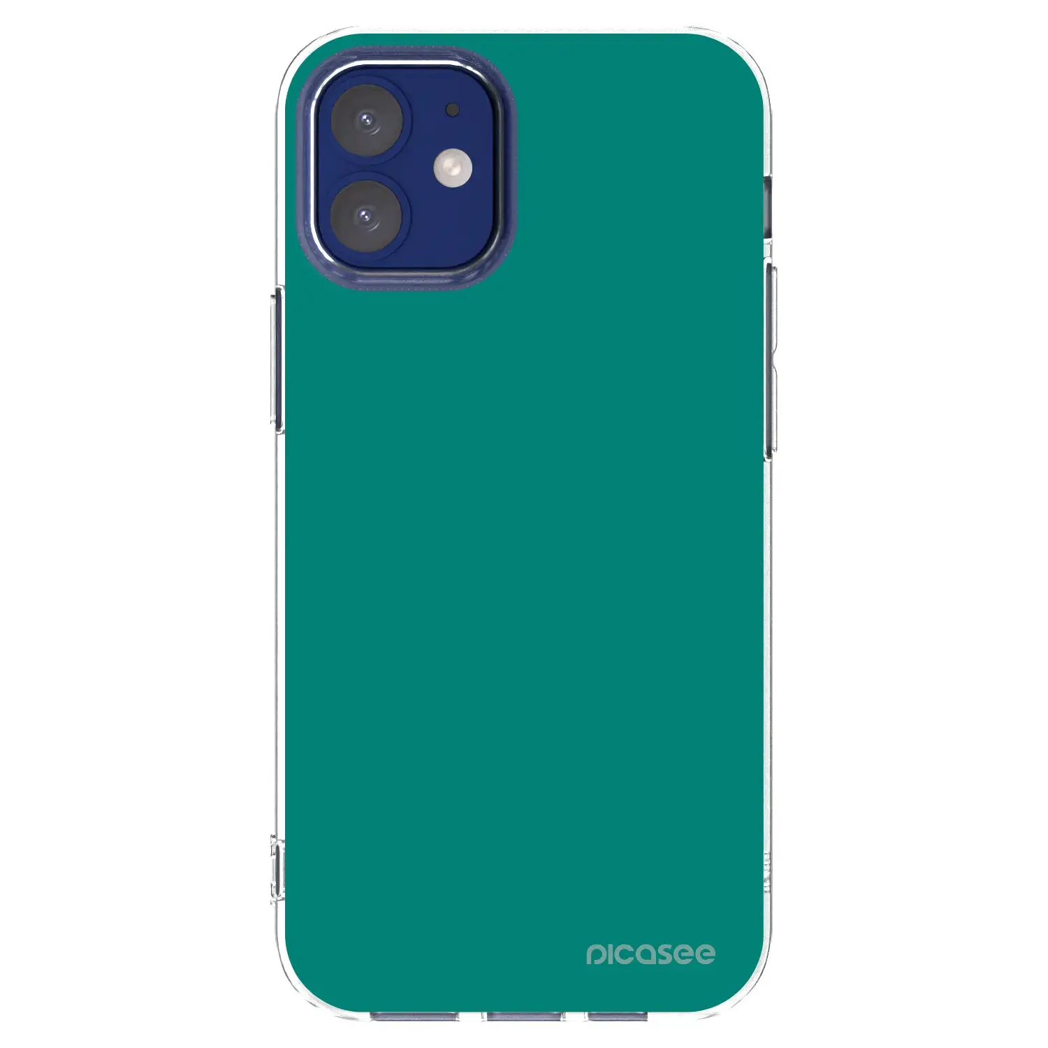 Silikonový průhledný obal pro Apple iPhone 12 mini - Emerald Mist