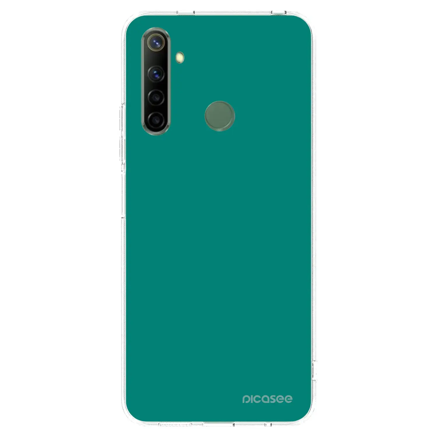 Silikonový průhledný obal pro Realme 6i - Emerald Mist