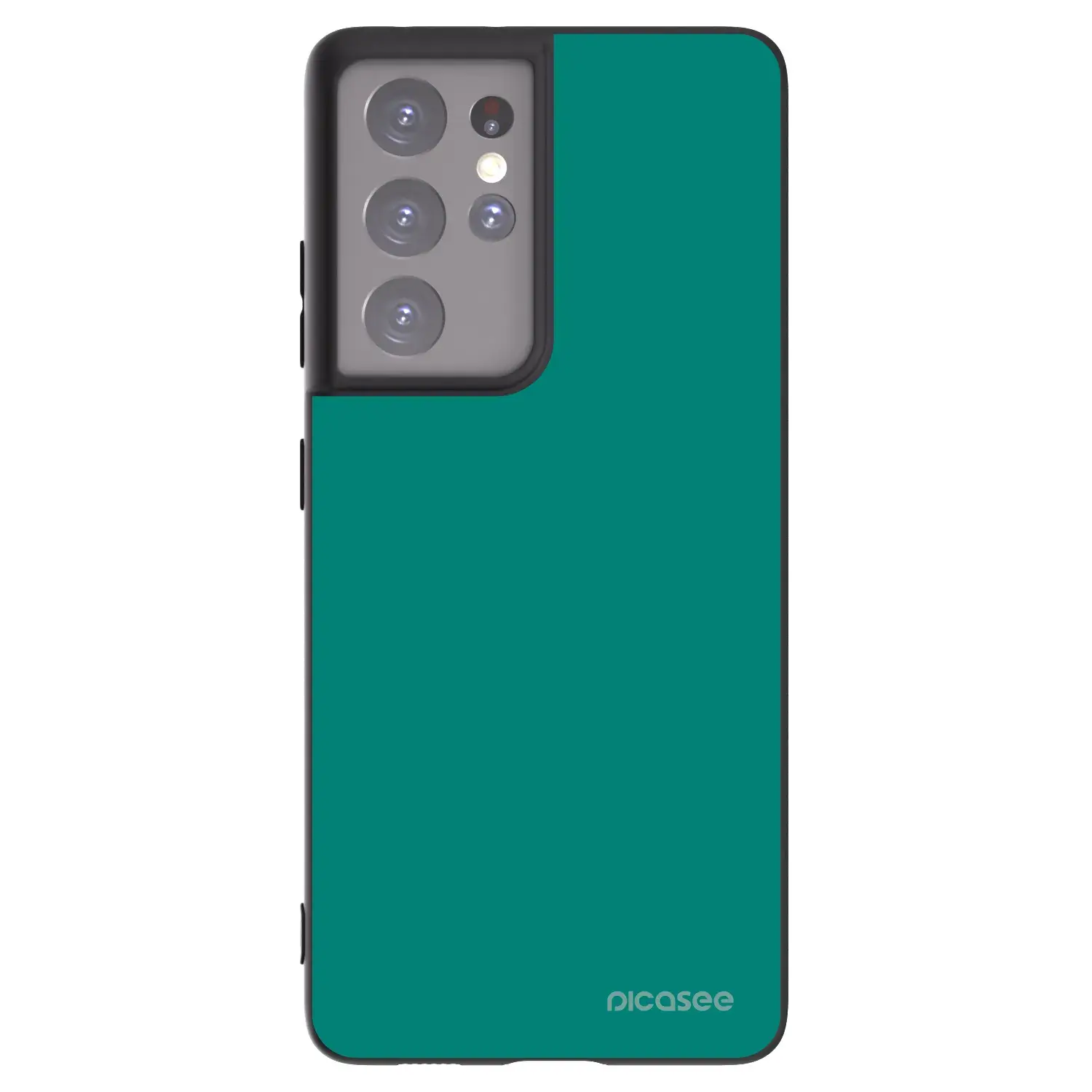 Silikonový černý obal pro Samsung Galaxy S21 Ultra 5G G998B - Emerald Mist
