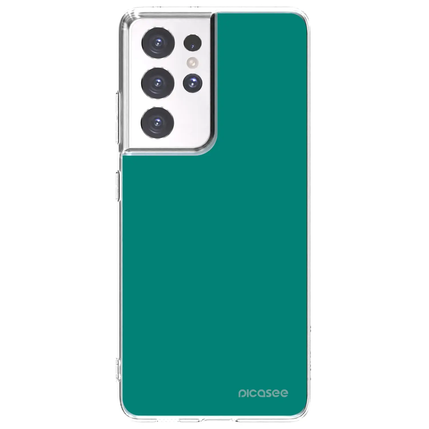 Silikonový průhledný obal pro Samsung Galaxy S21 Ultra 5G G998B - Emerald Mist
