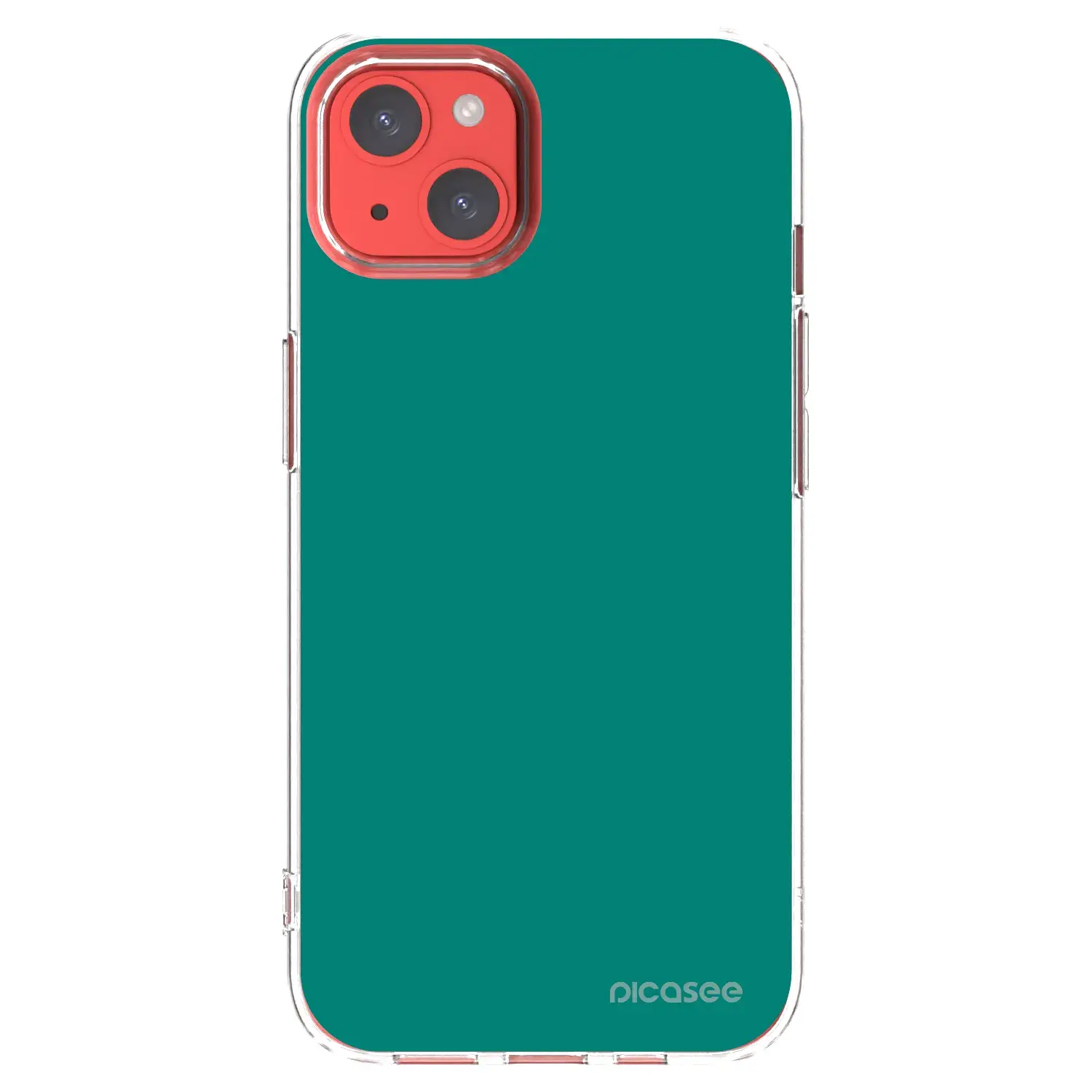 Silikonový průhledný obal pro Apple iPhone 13 - Emerald Mist